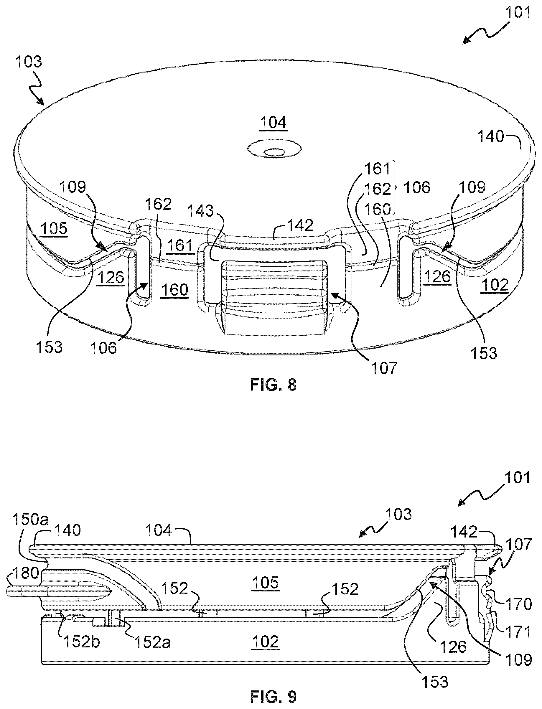 Patent US11814215 Figure 4 – Closure for a container neck