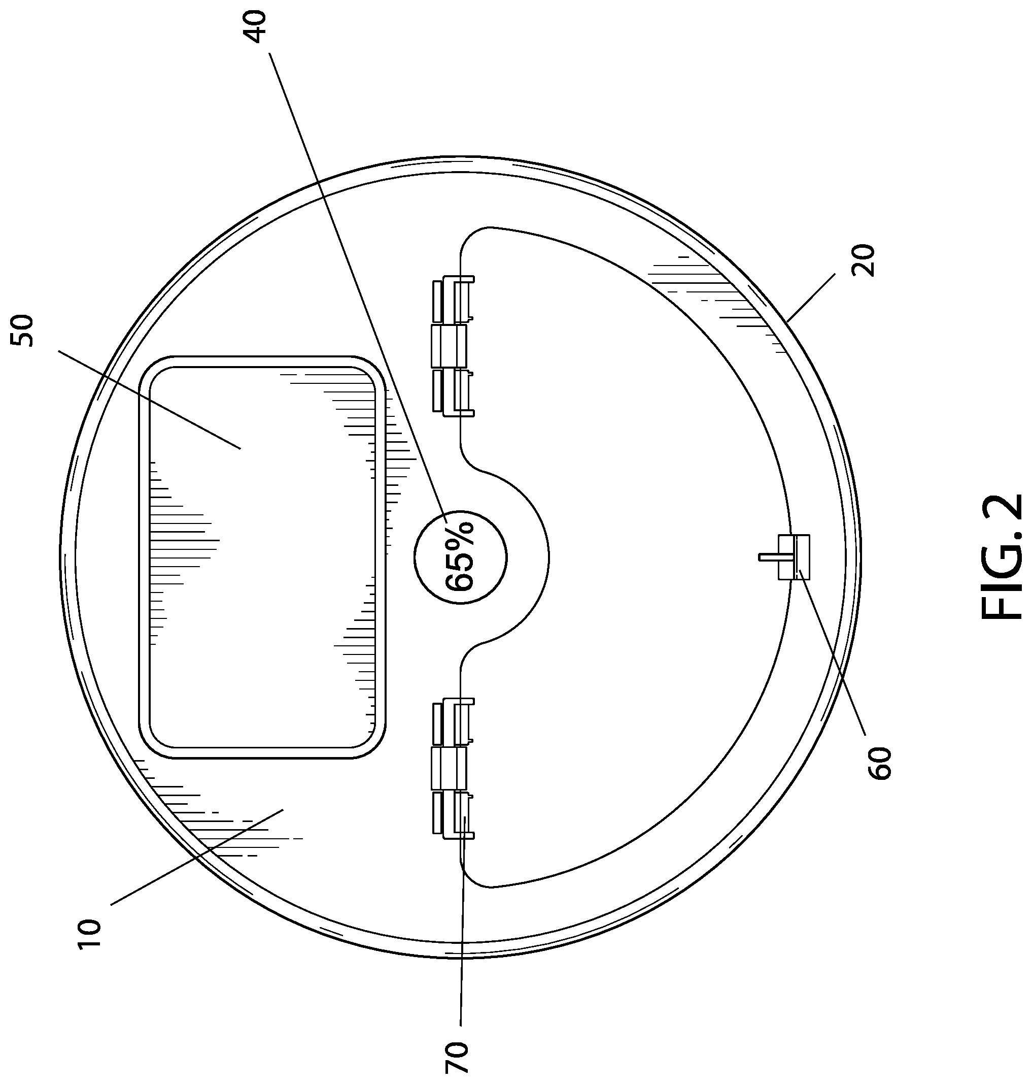 Patent US11814218 Figure 2 – Lid for containers and related methods
