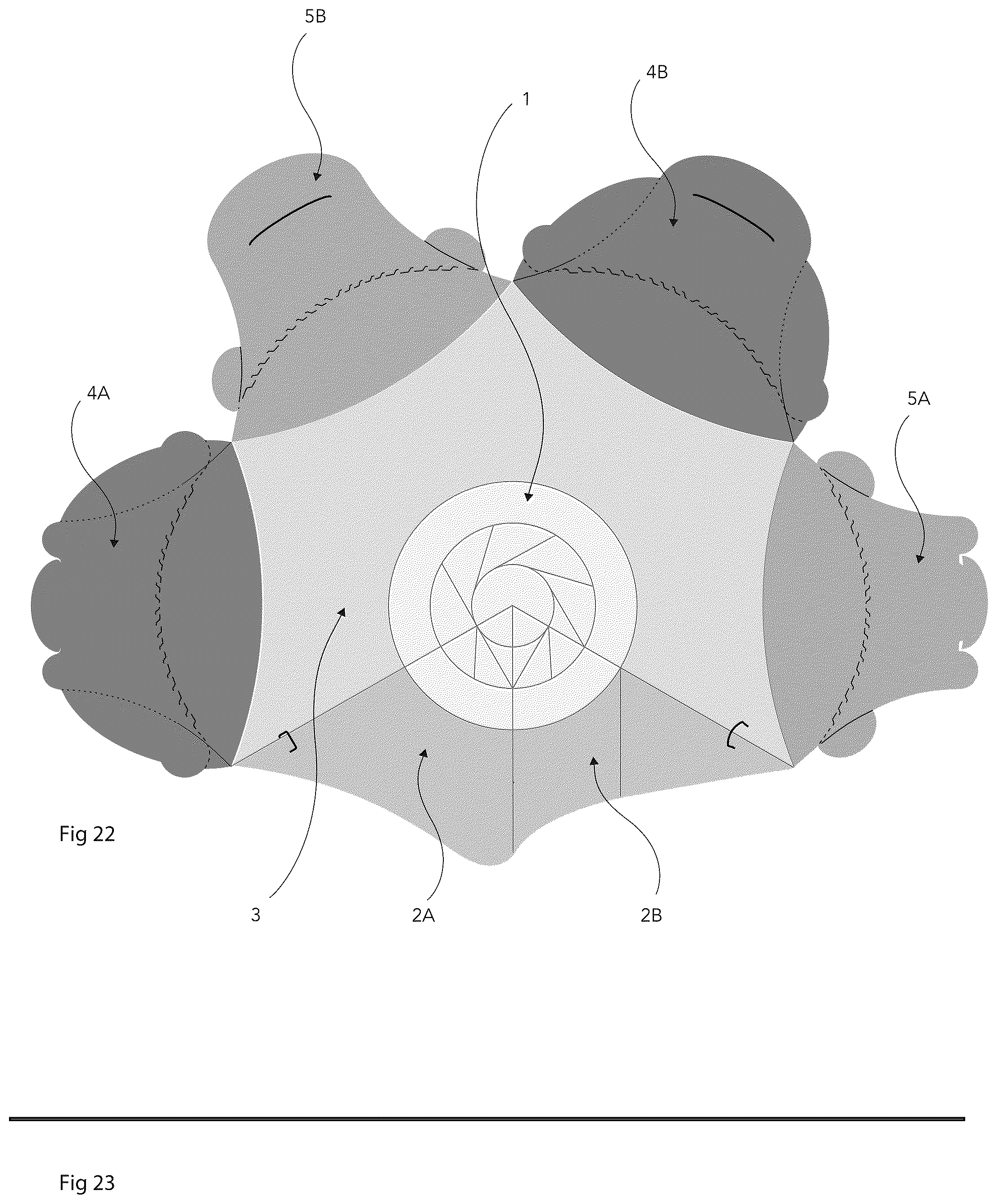 Patent US11814220 Figure 12 – Square liquids retaining bowl-type folded container