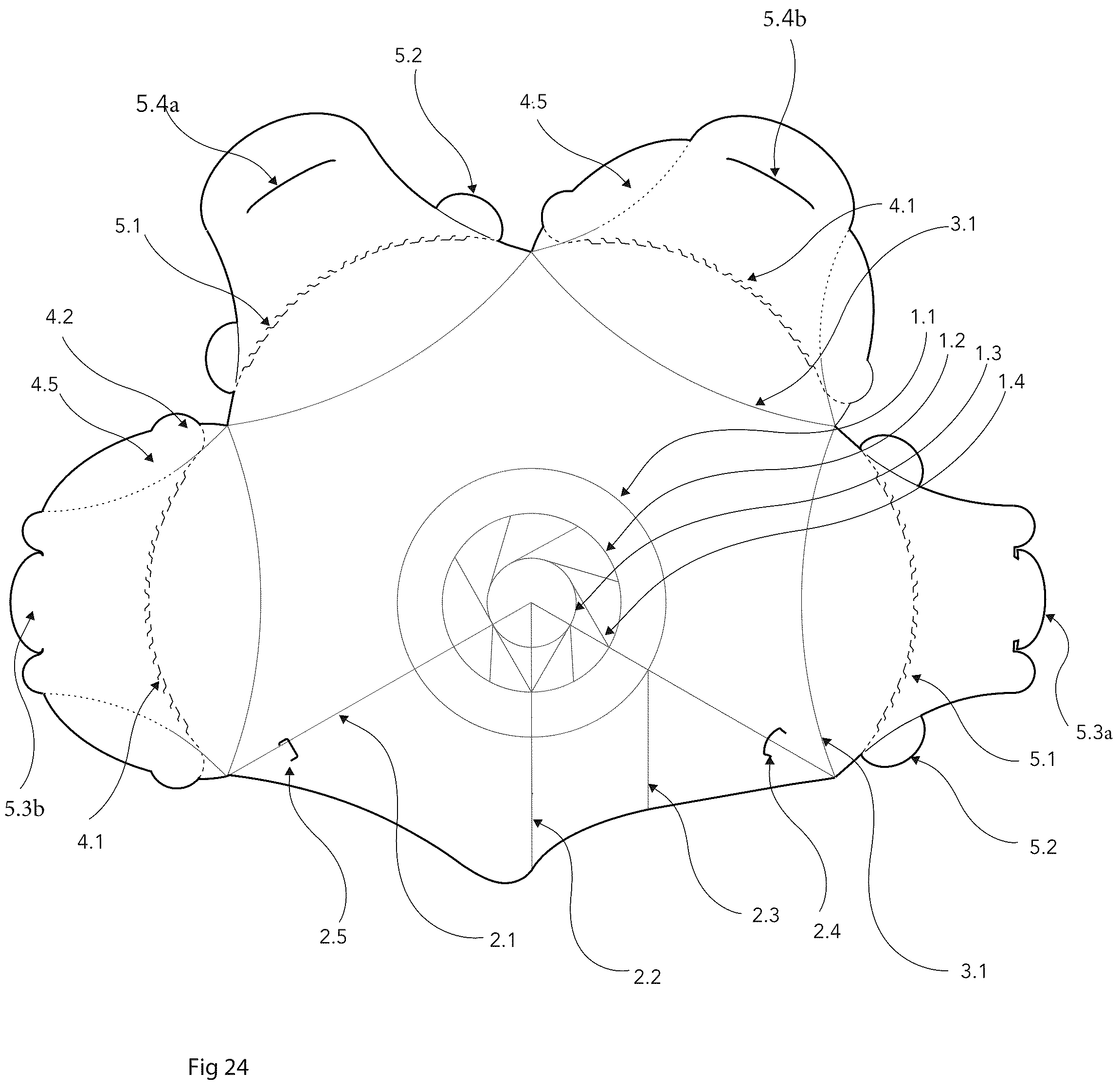 Patent US11814220 Figure 13 – Square liquids retaining bowl-type folded container