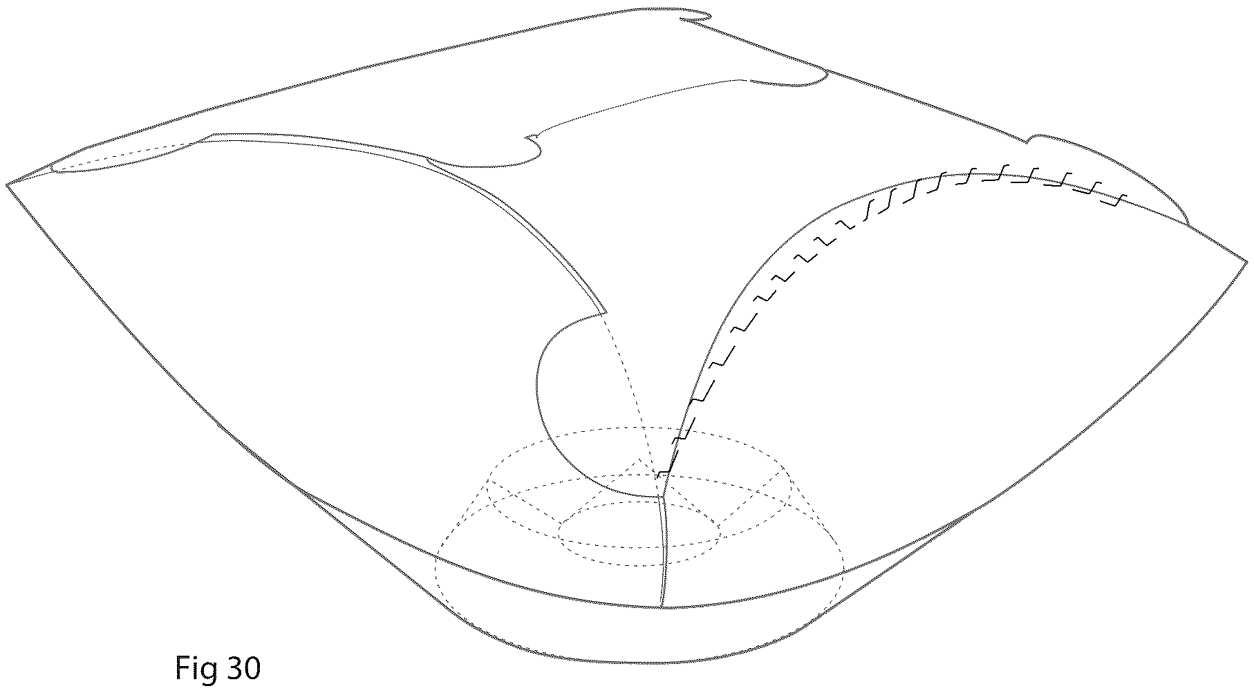 Patent US11814220 Figure 17 – Square liquids retaining bowl-type folded container