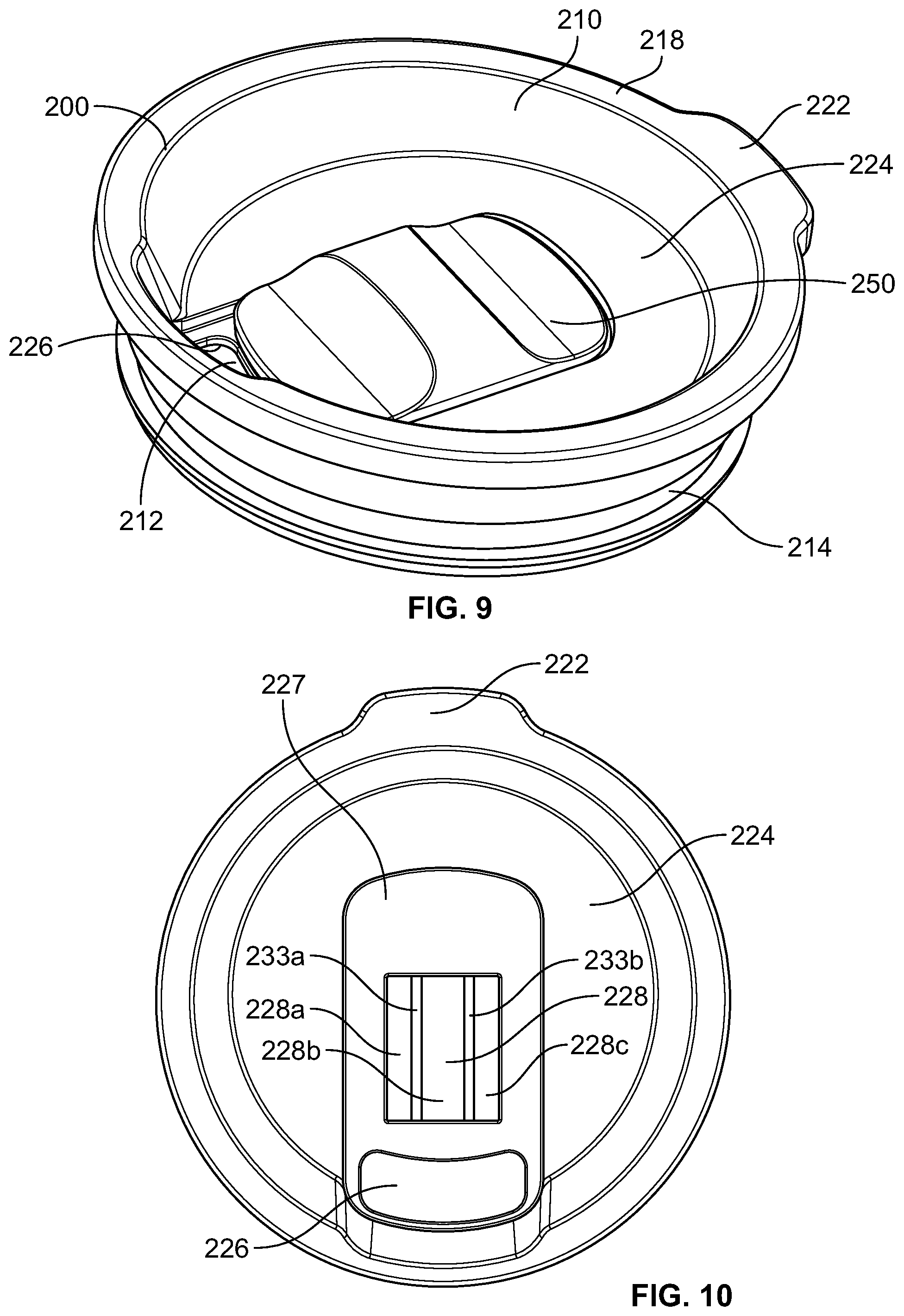 Patent US11814223 Figure 6 – Closure and lid and method of forming closure and lid