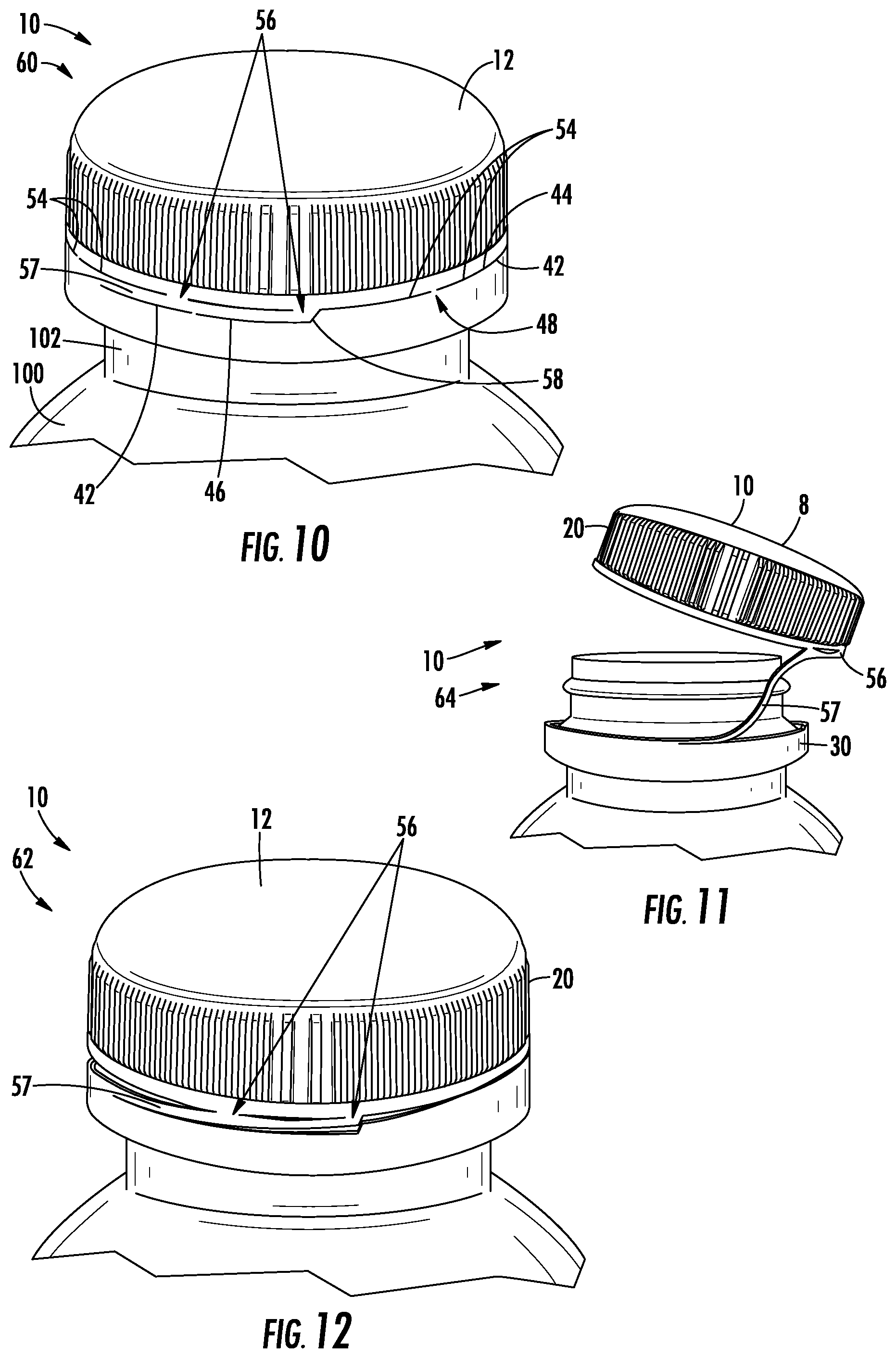 Patent US11814224 Figure 5 – Closure with hinge
