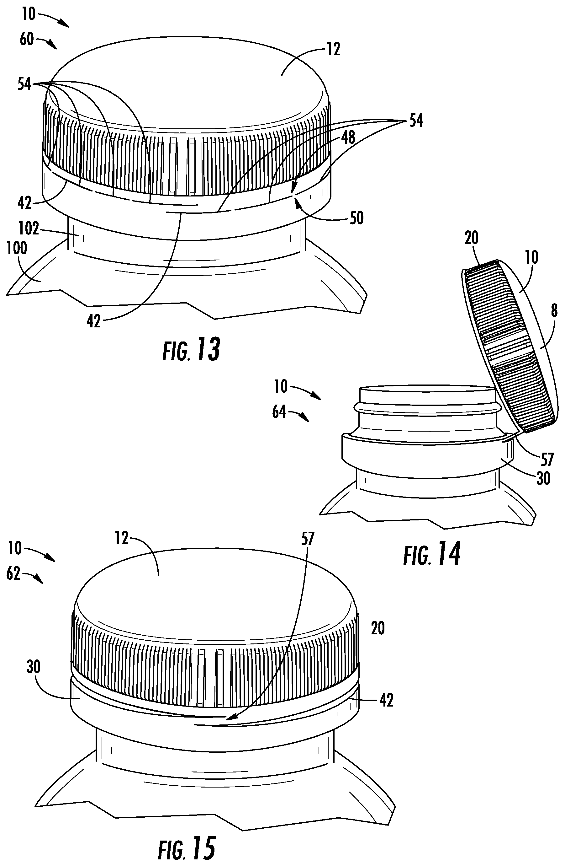 Patent US11814224 Figure 6 – Closure with hinge