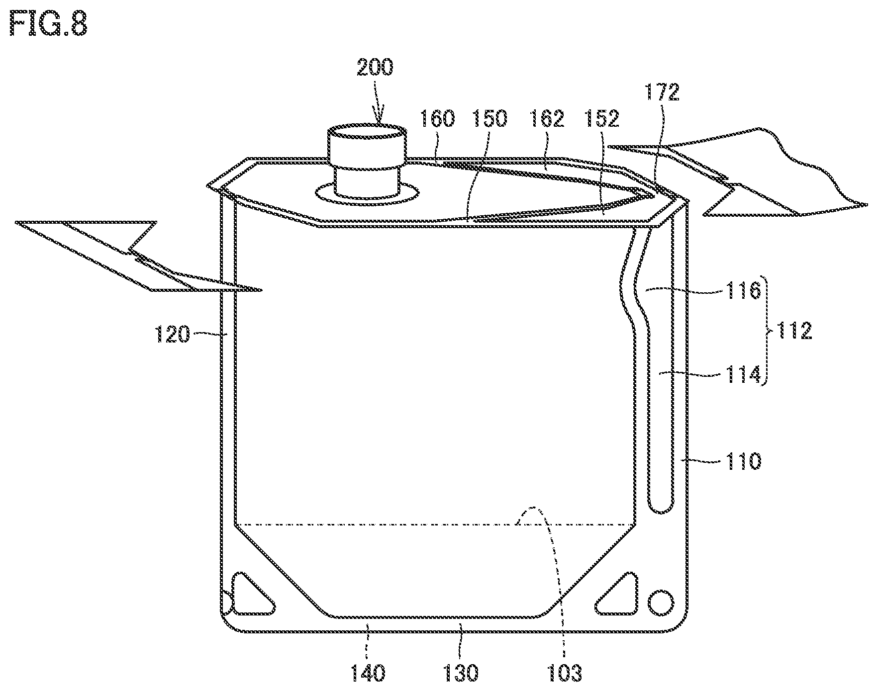 Patent US11814228 Figure 8 – Pouch