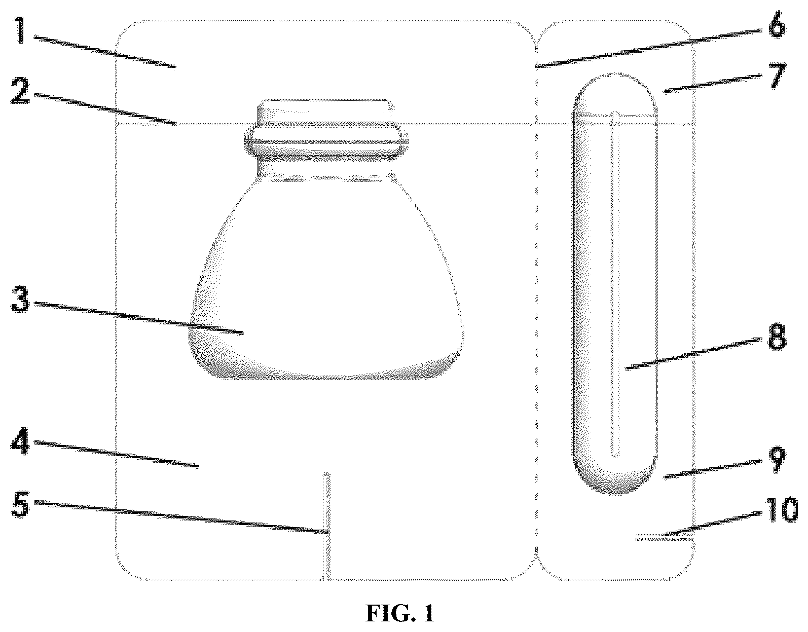 Patent US11814230 Figure 1 – Free-standing blister pack