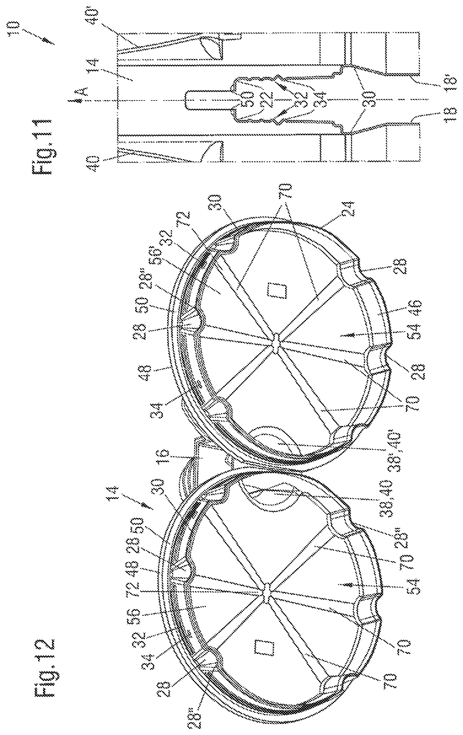 Patent US11814232 Figure 6 – Cartridge, method of manufacturing a cartridge, dispensing assembly and method of assembling a dispensing assembly