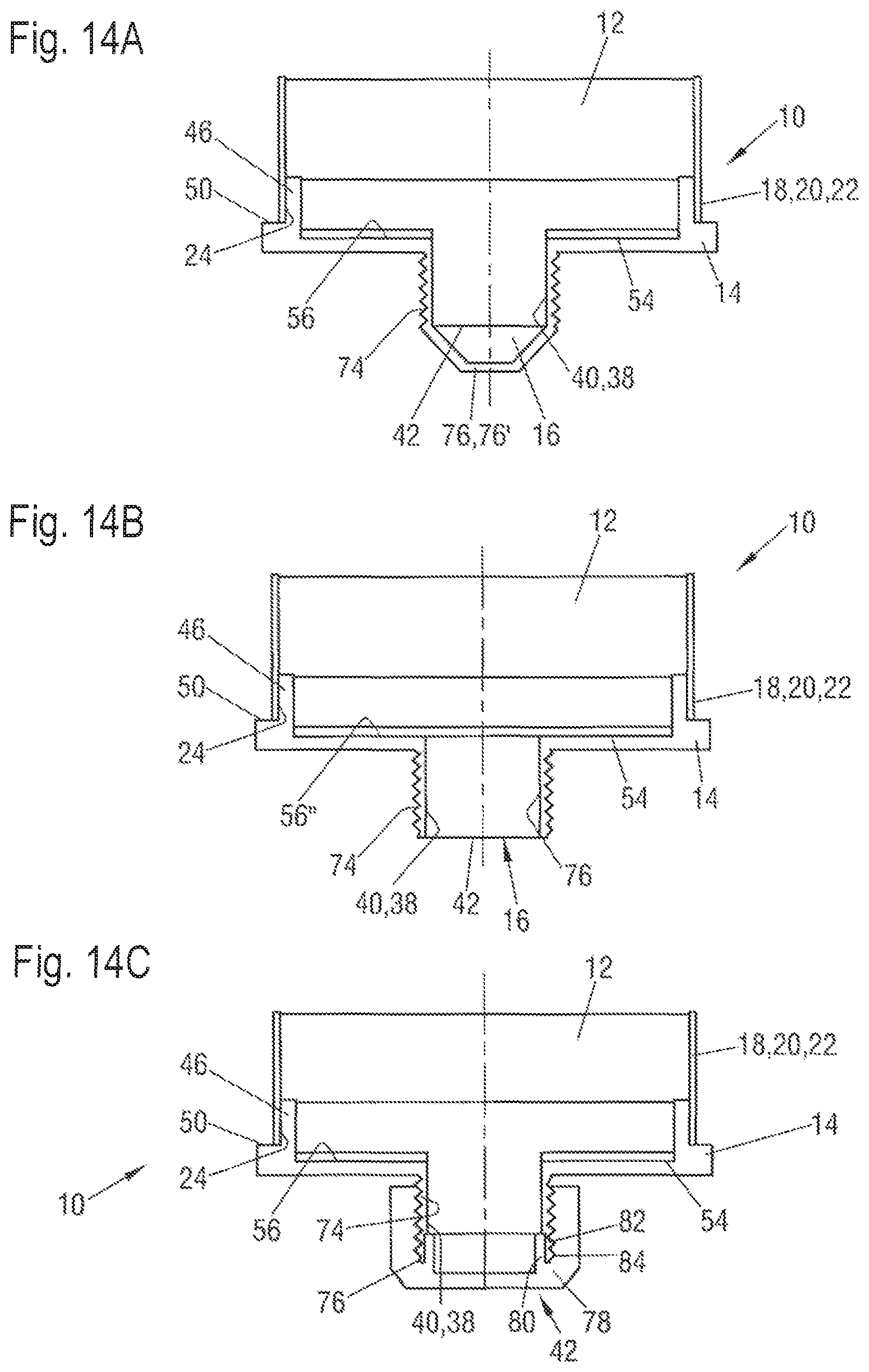 Patent US11814232 Figure 7 – Cartridge, method of manufacturing a cartridge, dispensing assembly and method of assembling a dispensing assembly