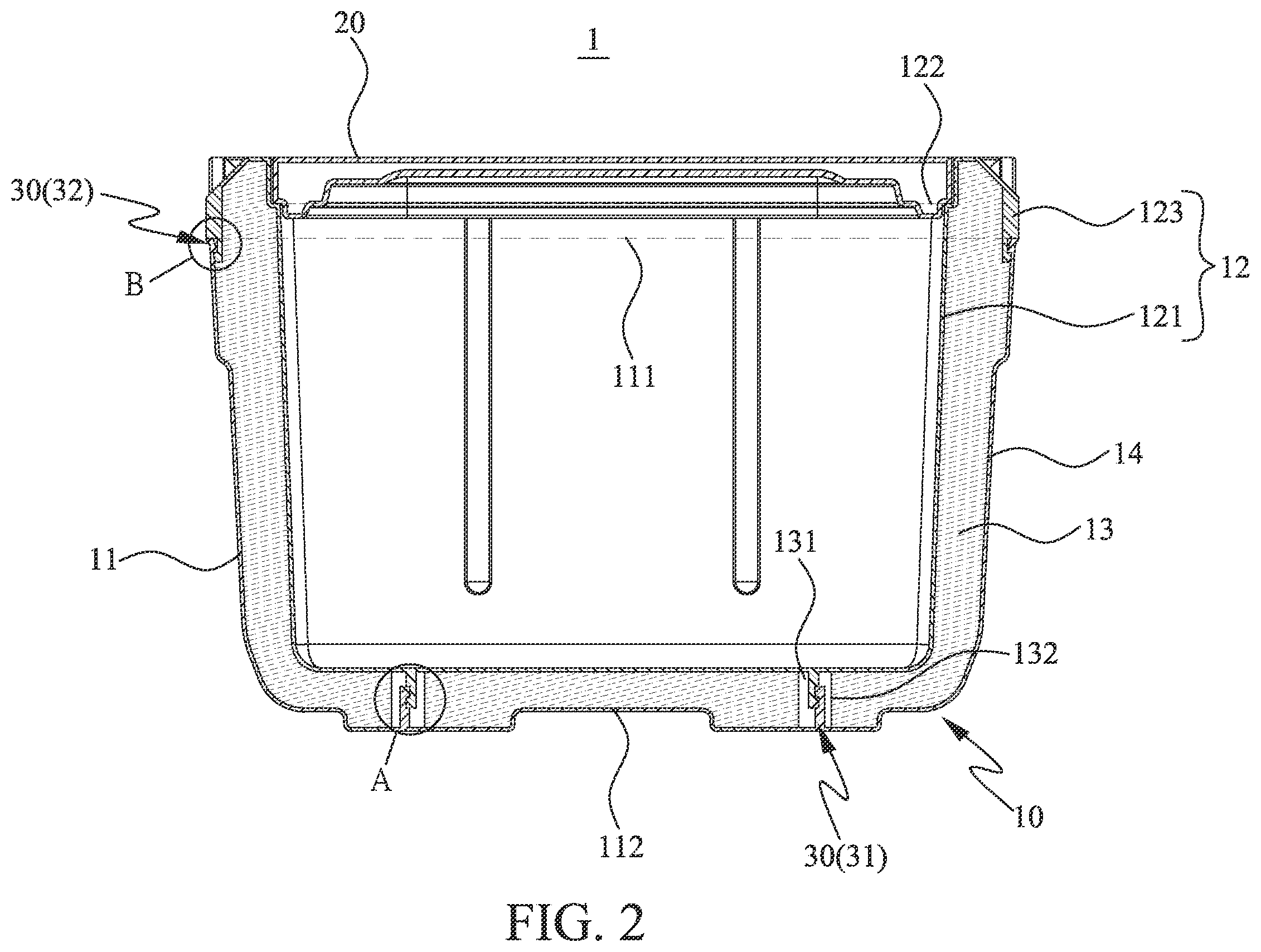 Patent US11814234 Figure 2 – Snap-fit cooler box