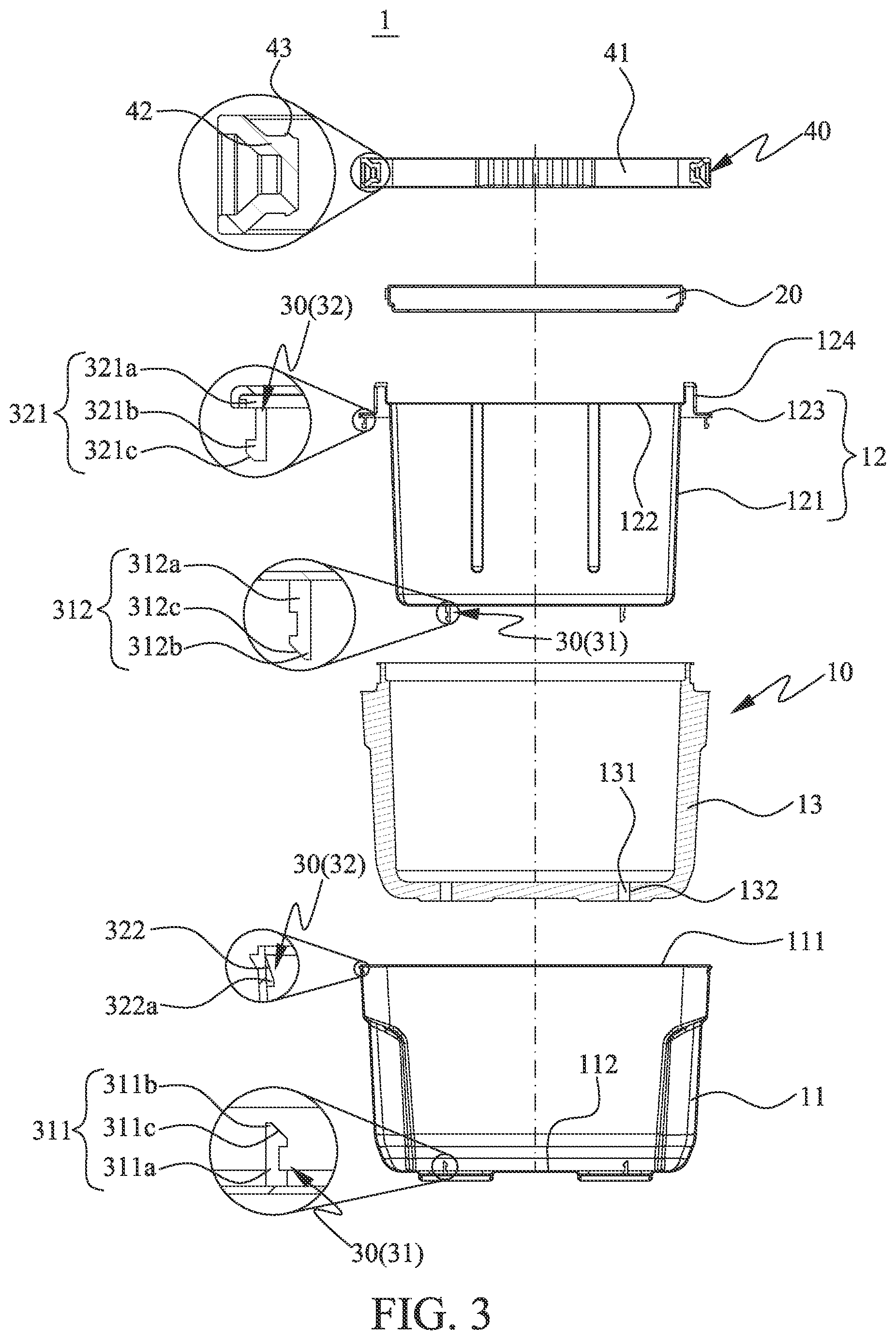 Patent US11814234 Figure 3 – Snap-fit cooler box