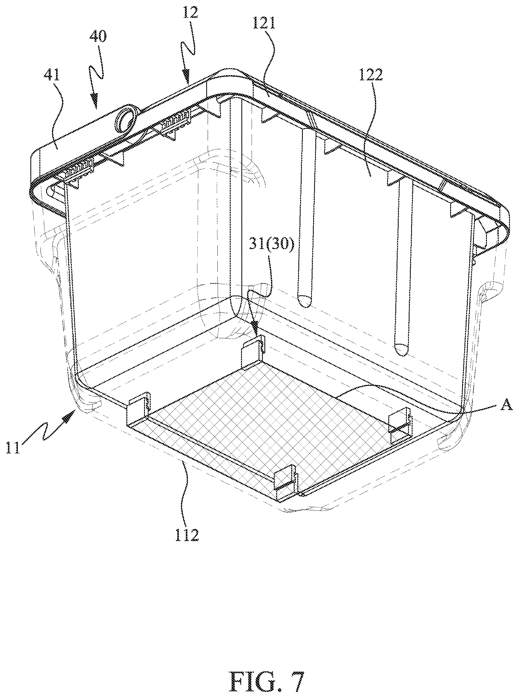 Patent US11814234 Figure 7 – Snap-fit cooler box