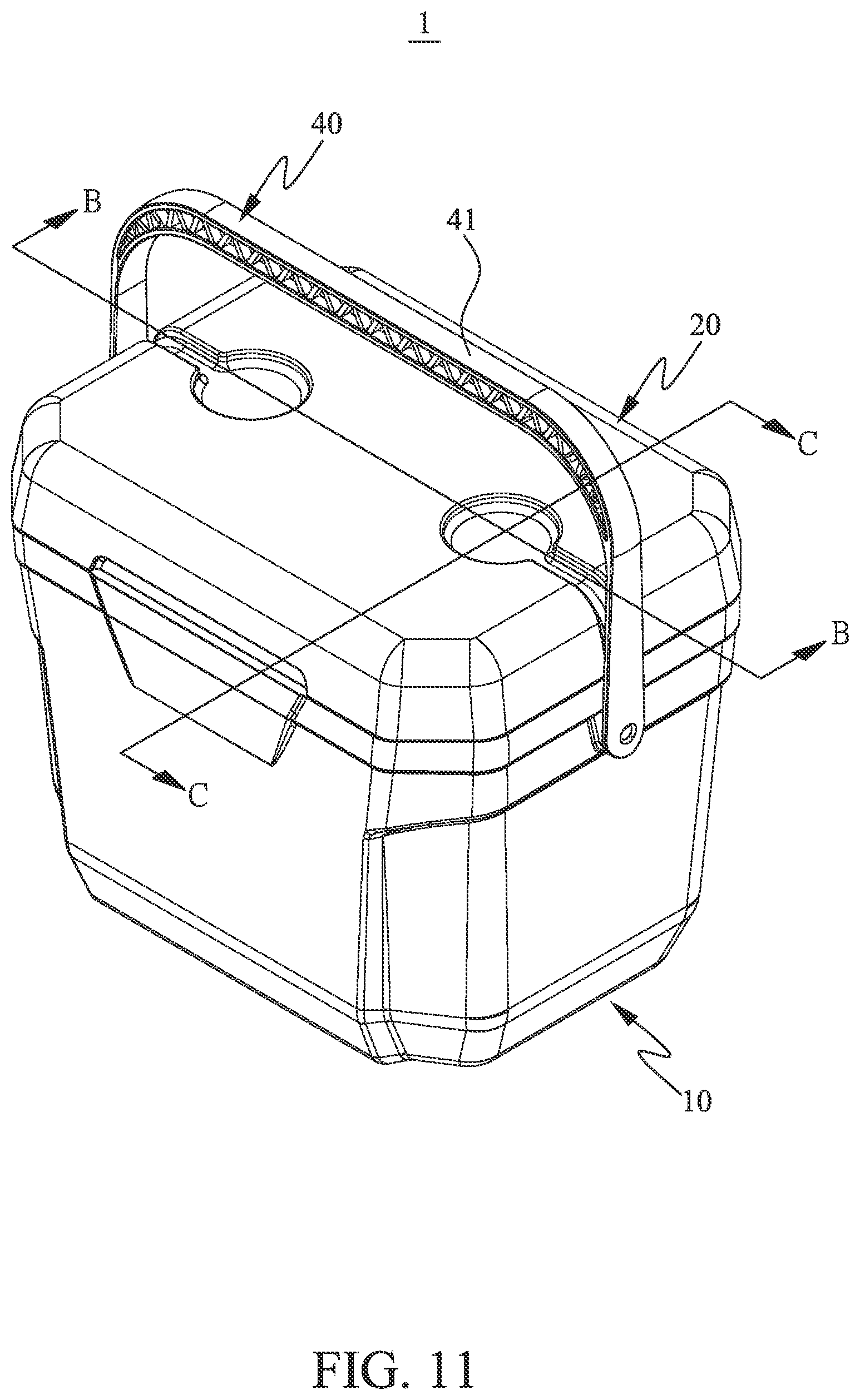 Patent US11814234 Figure 15 – Snap-fit cooler box