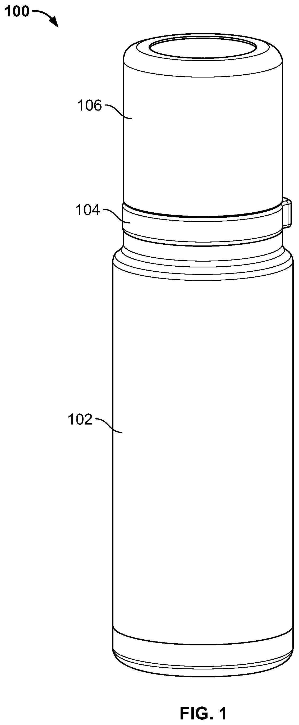 Patent US11814235 Figure 1 – Container and method of forming a container