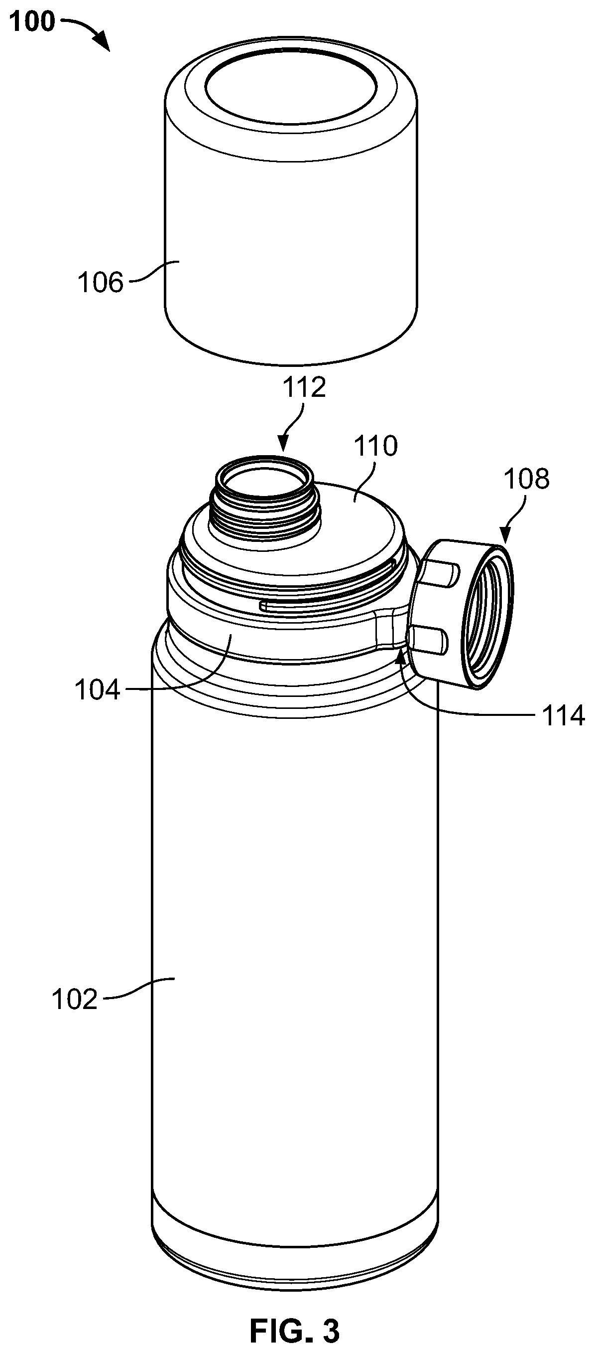 Patent US11814235 Figure 3 – Container and method of forming a container