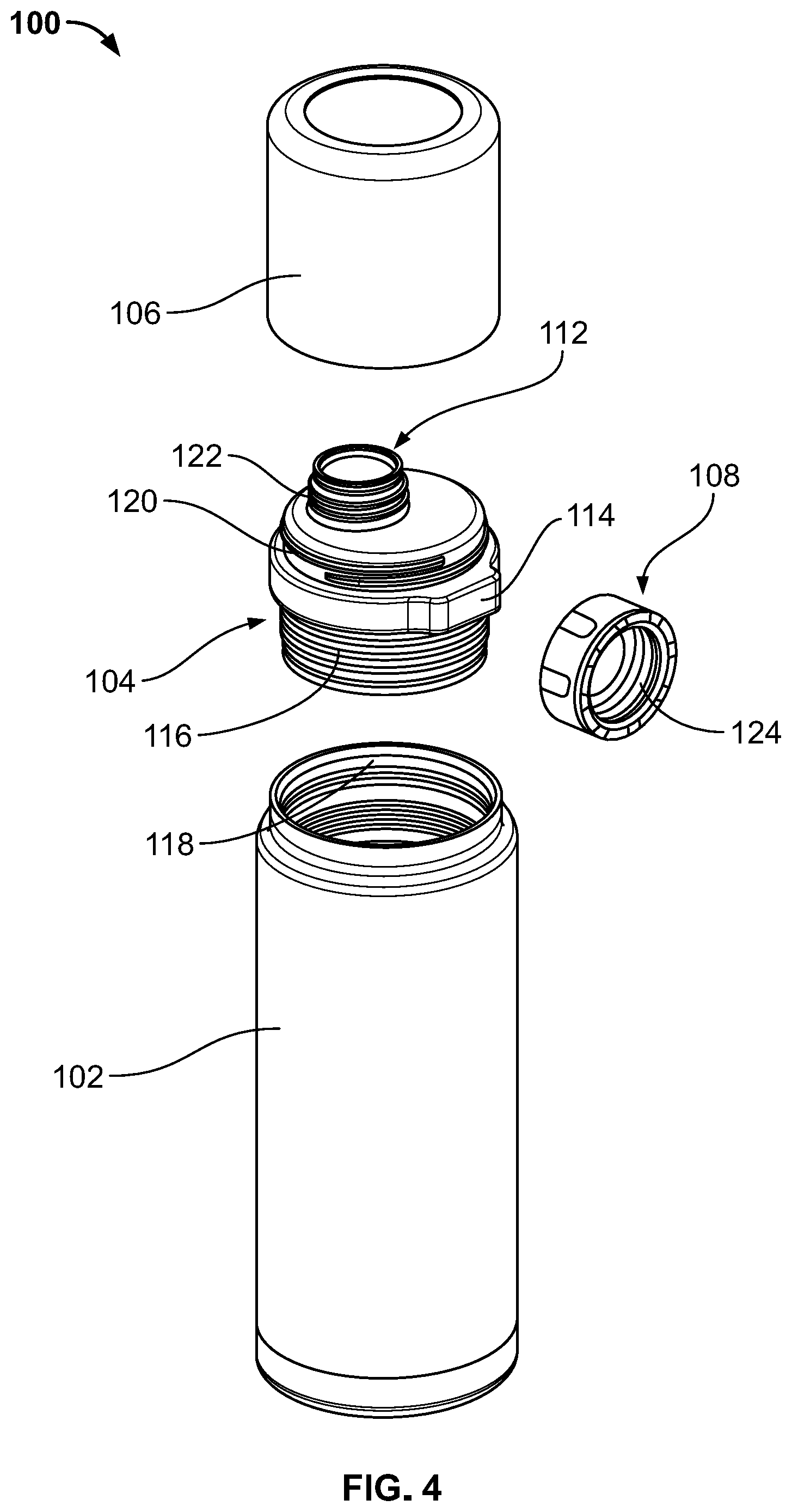 Patent US11814235 Figure 4 – Container and method of forming a container