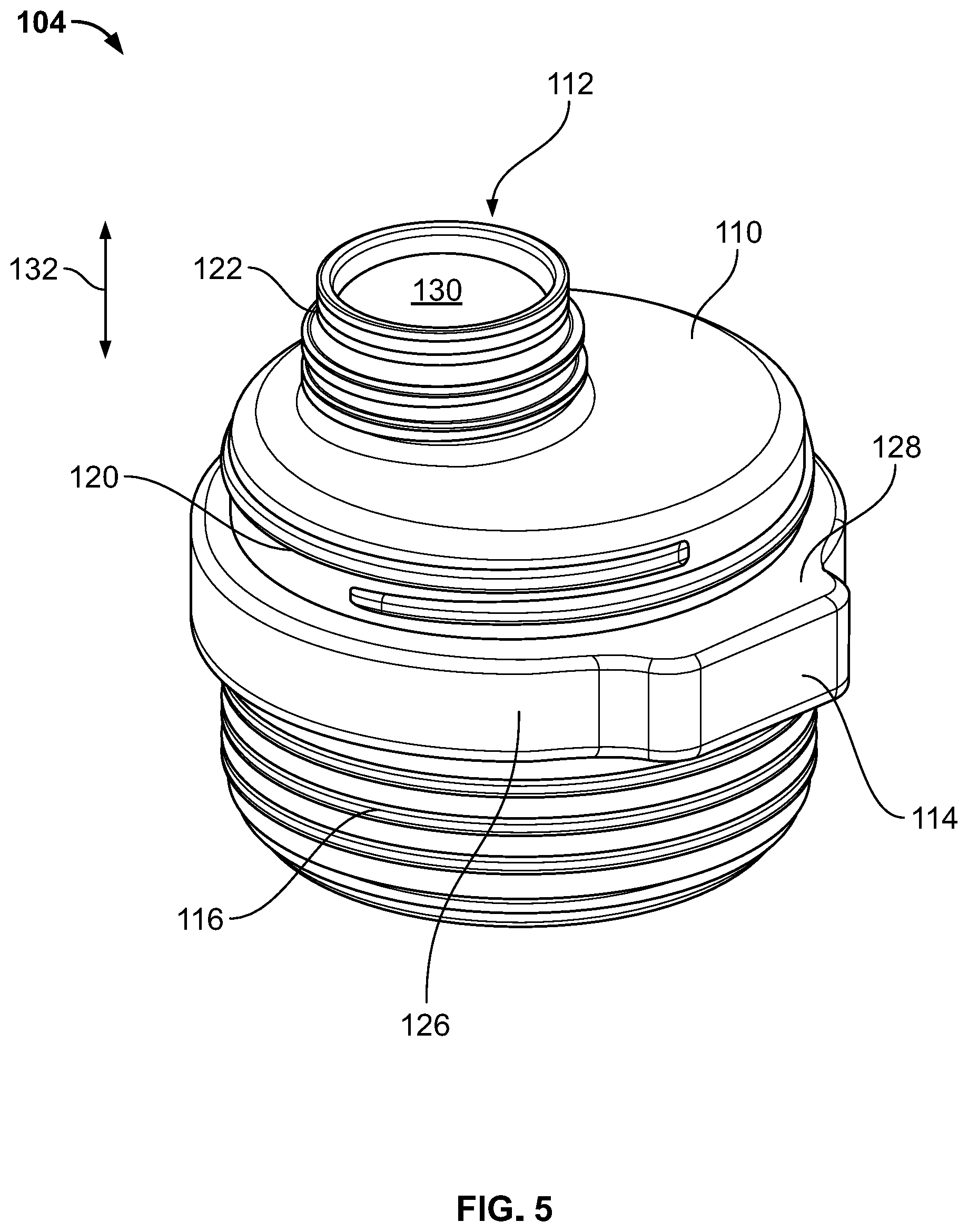 Patent US11814235 Figure 5 – Container and method of forming a container