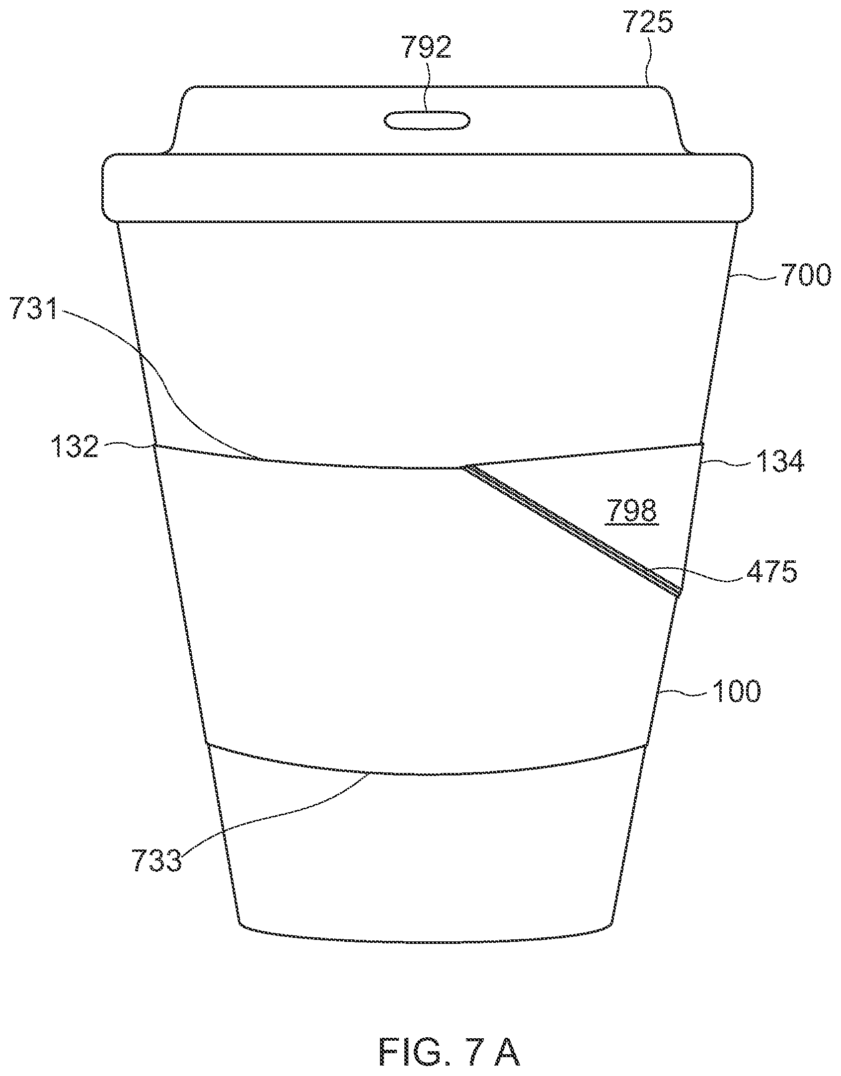 Patent US11814236 Figure 5 – Sleeve for cups and other containers