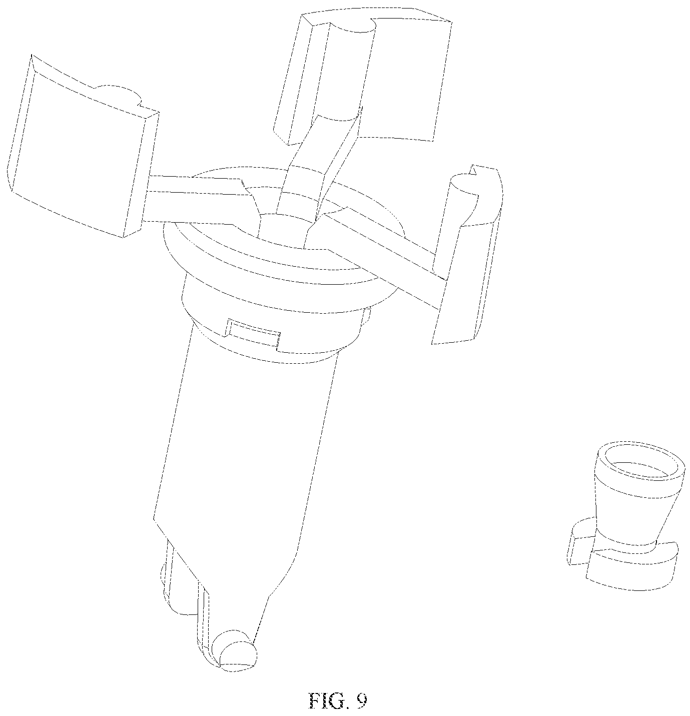 Patent US11814238 Figure 9 – Dry powder spray bottle