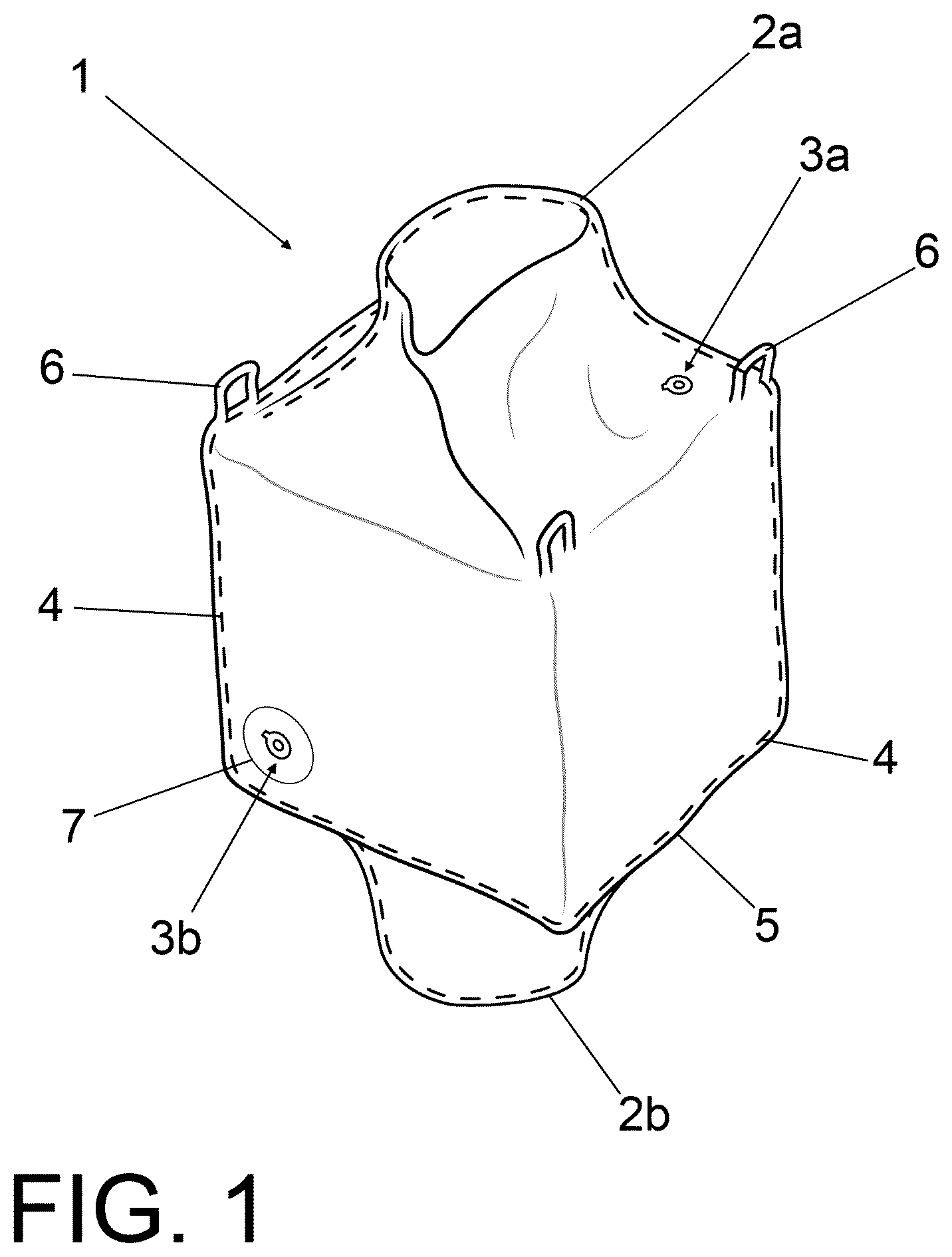 Patent US11814240 Figure 1 – Valve for injecting and/or extracting fluid for a wholesale merchandise container and container and method for treating and/or storing wholesale merchandise by means of said valve