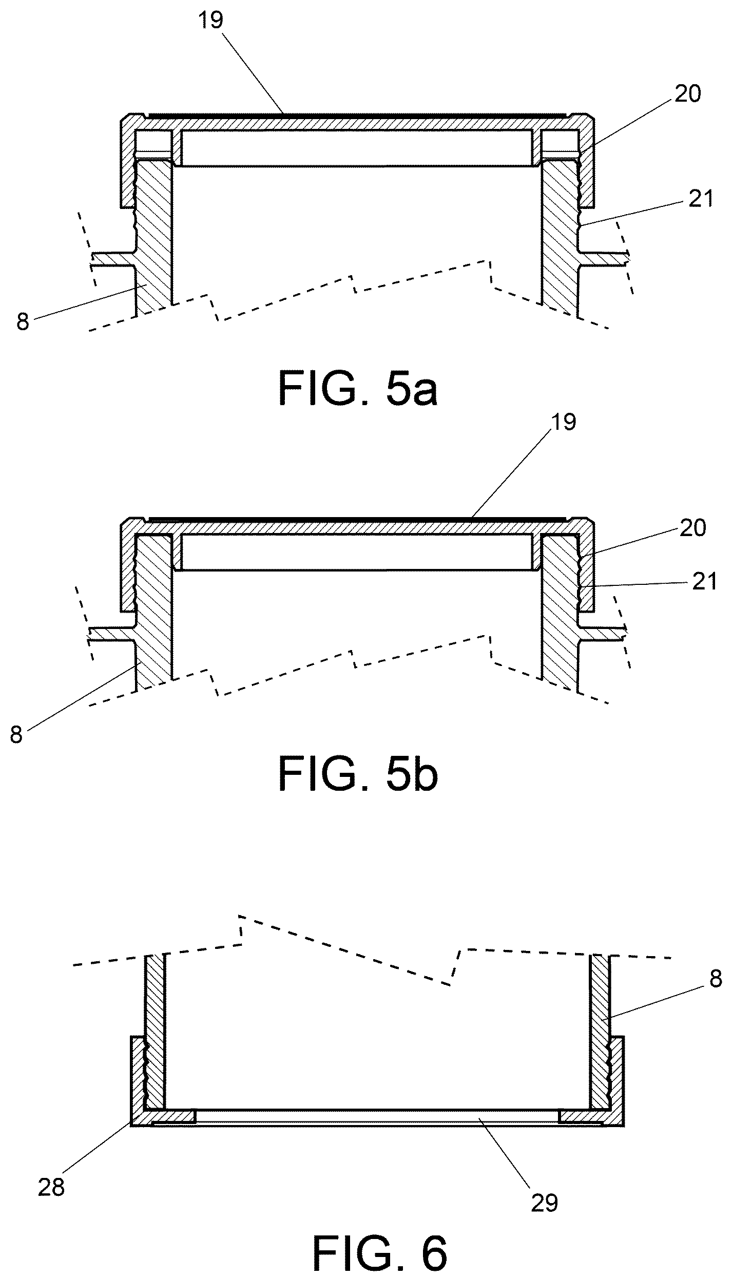 Patent US11814240 Figure 5 – Valve for injecting and/or extracting fluid for a wholesale merchandise container and container and method for treating and/or storing wholesale merchandise by means of said valve