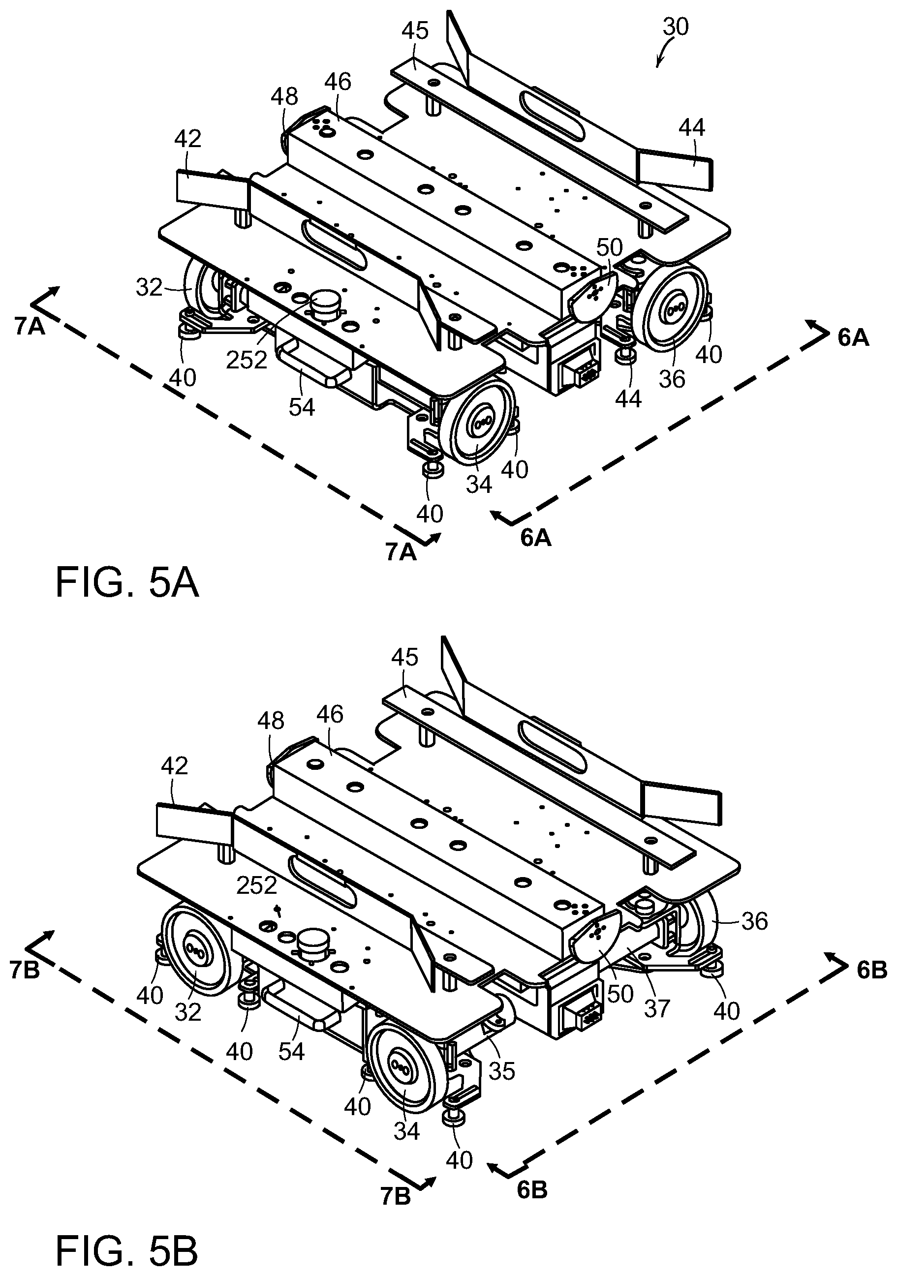 Patent US11814245 Figure 5 – Systems and methods for processing objects including mobile matrix carrier systems