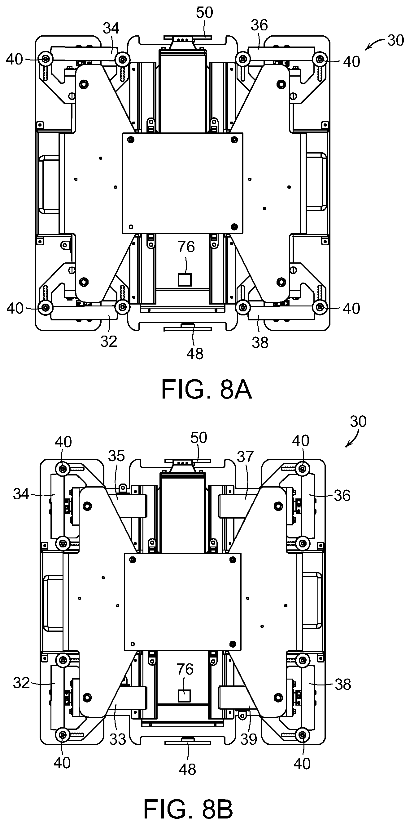 Patent US11814245 Figure 8 – Systems and methods for processing objects including mobile matrix carrier systems
