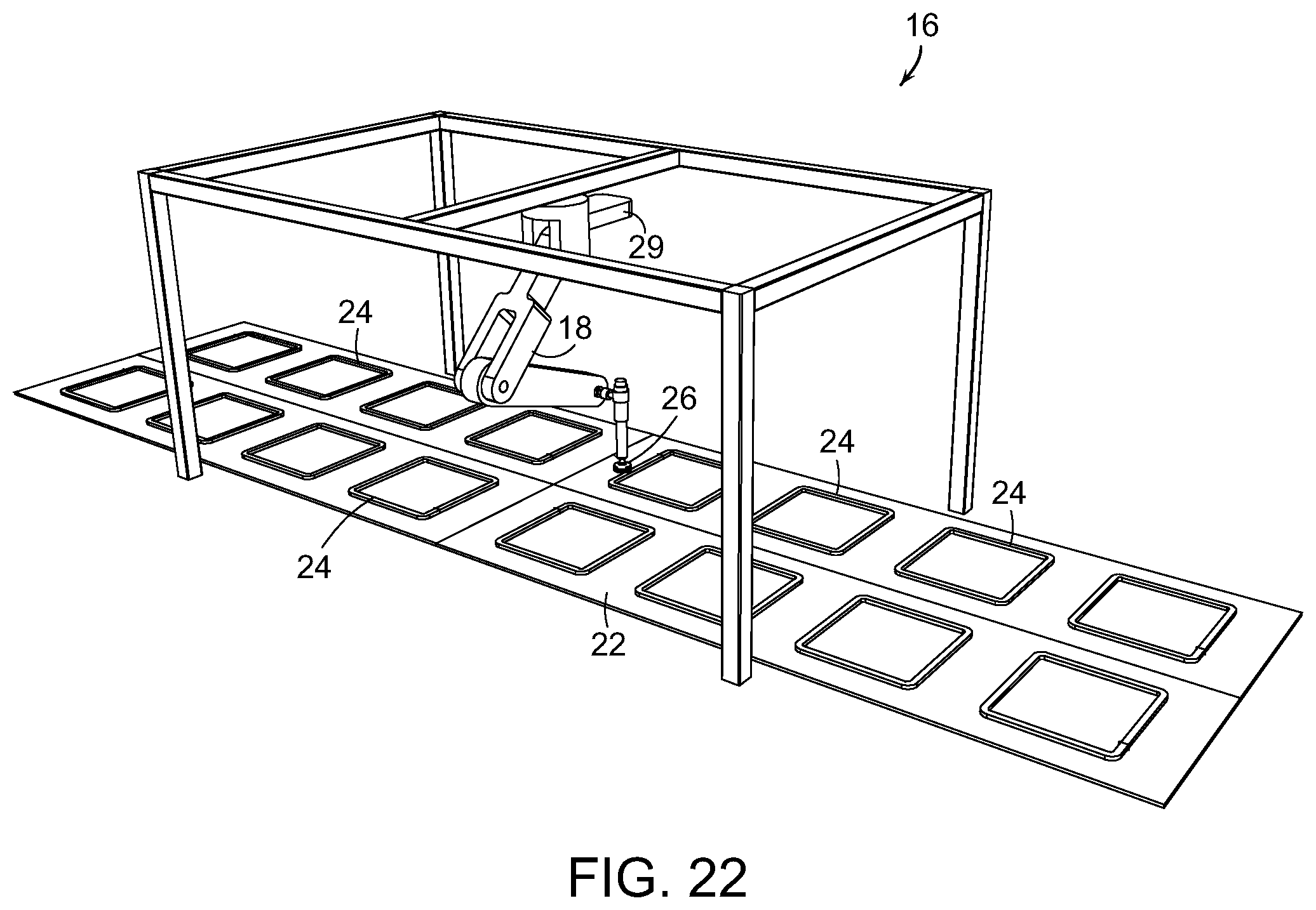 Patent US11814245 Figure 20 – Systems and methods for processing objects including mobile matrix carrier systems