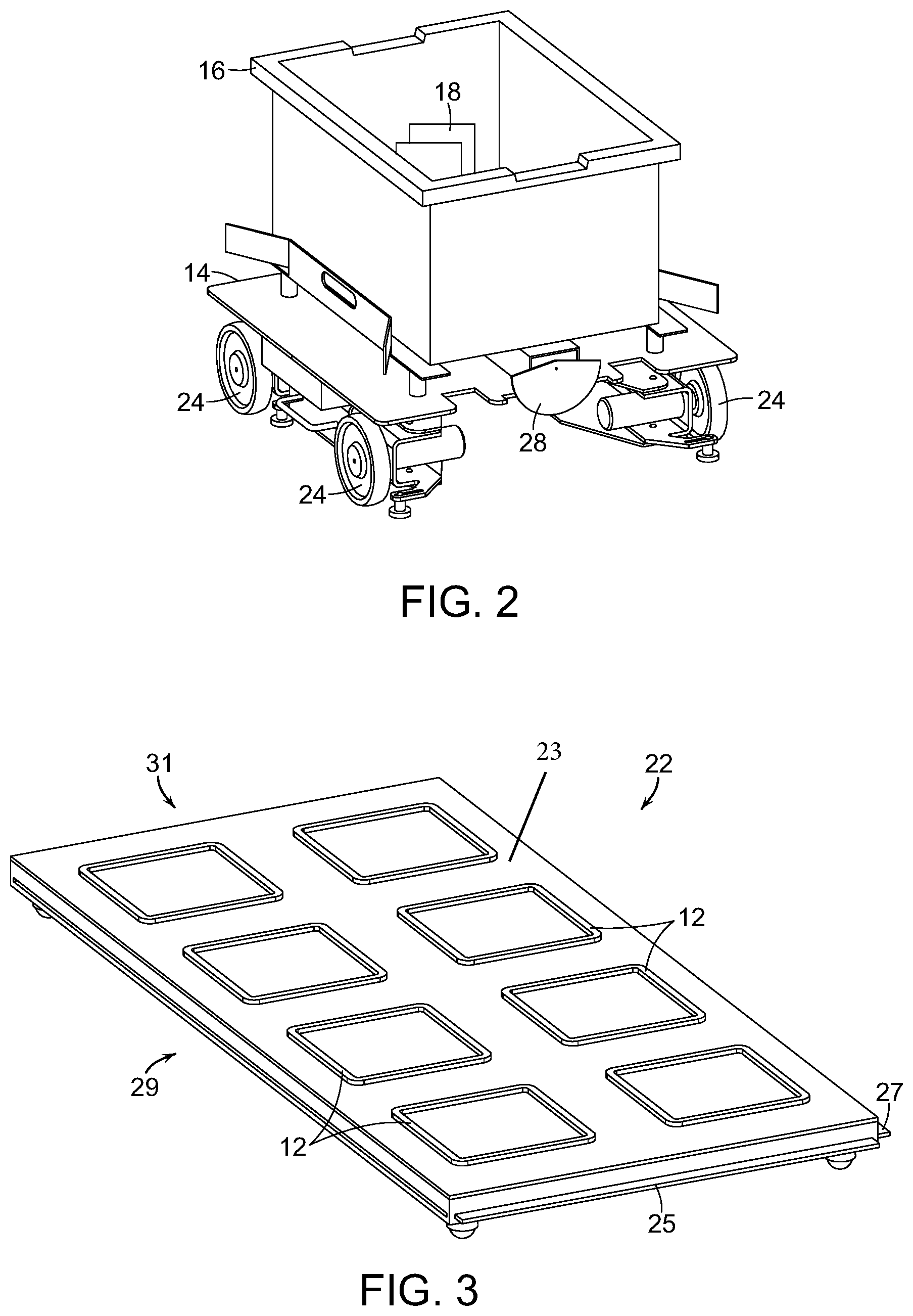 Patent US11814246 Figure 2 – Bin infeed and removal systems and methods for processing objects including mobile matrix carrier systems