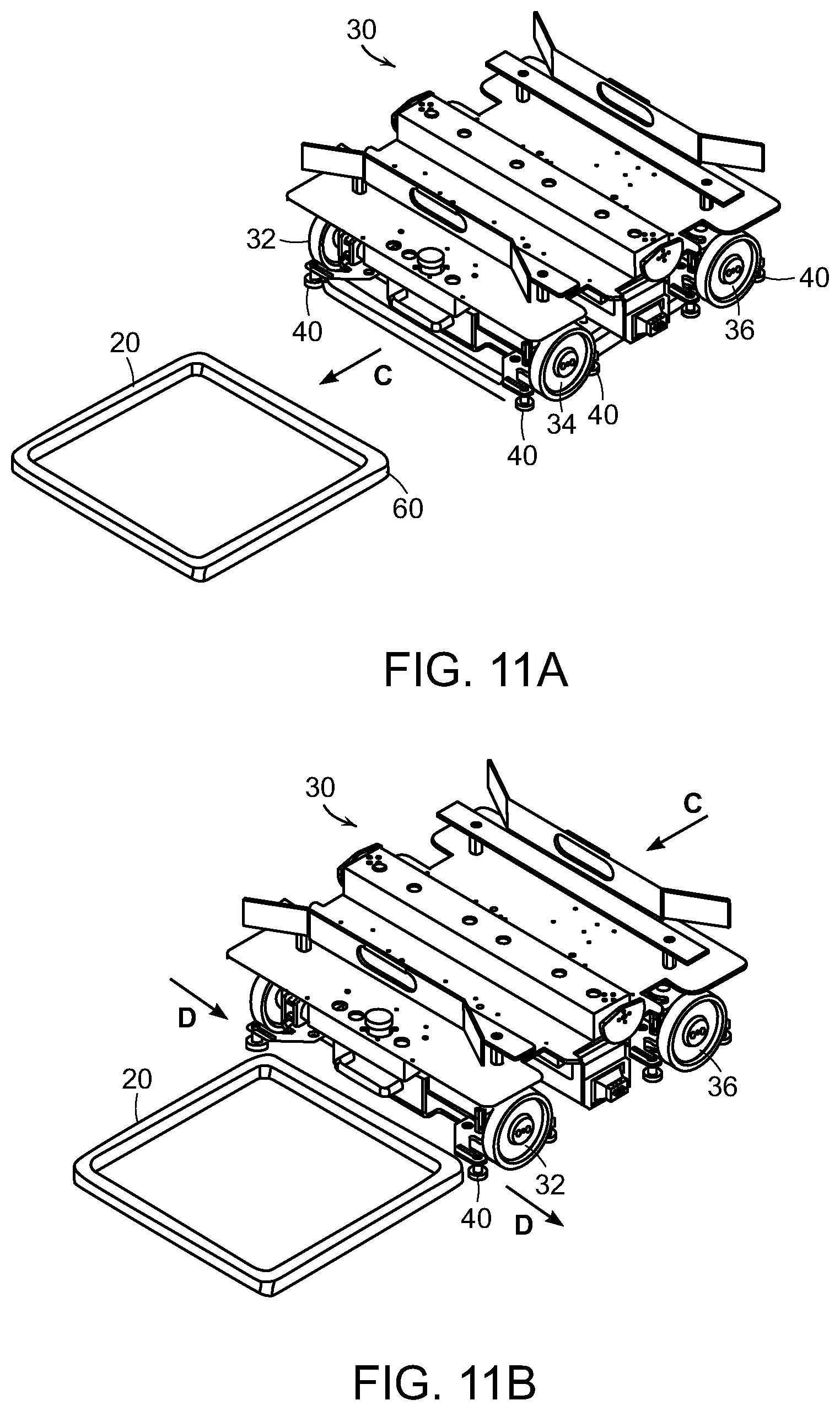 Patent US11814246 Figure 10 – Bin infeed and removal systems and methods for processing objects including mobile matrix carrier systems
