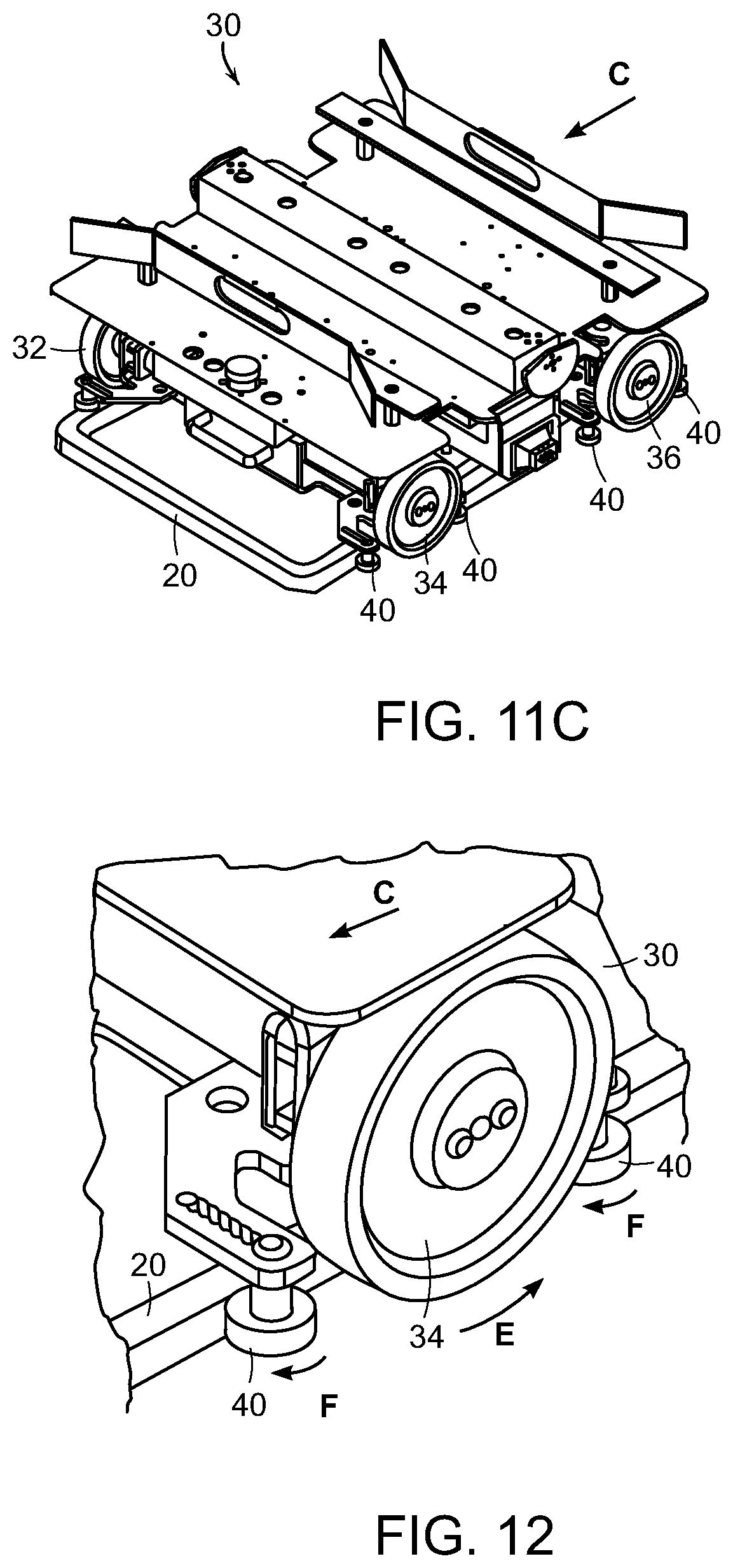 Patent US11814246 Figure 11 – Bin infeed and removal systems and methods for processing objects including mobile matrix carrier systems