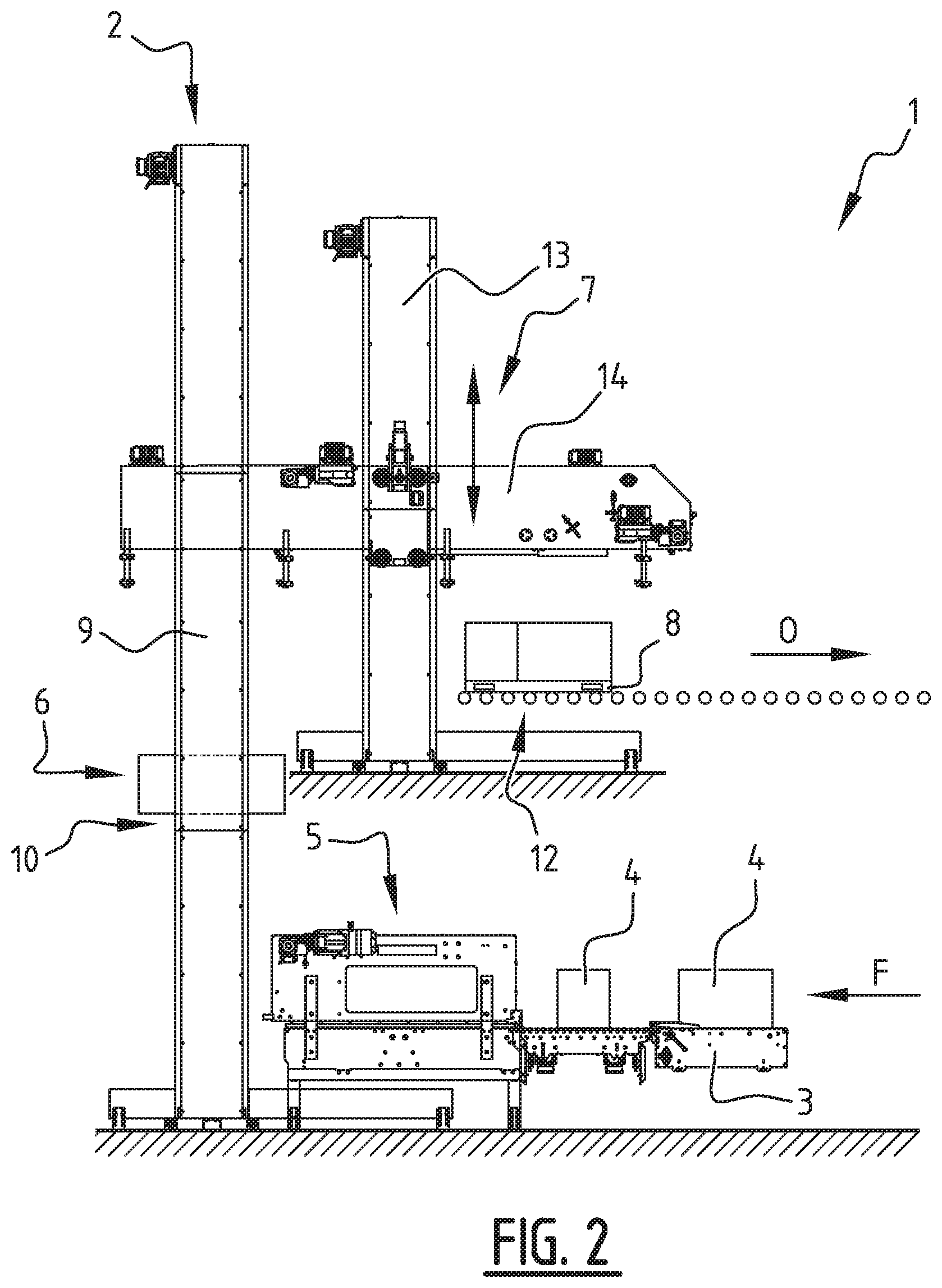 Patent US11814252 Figure 3 – Palletizing system and method of palletizing