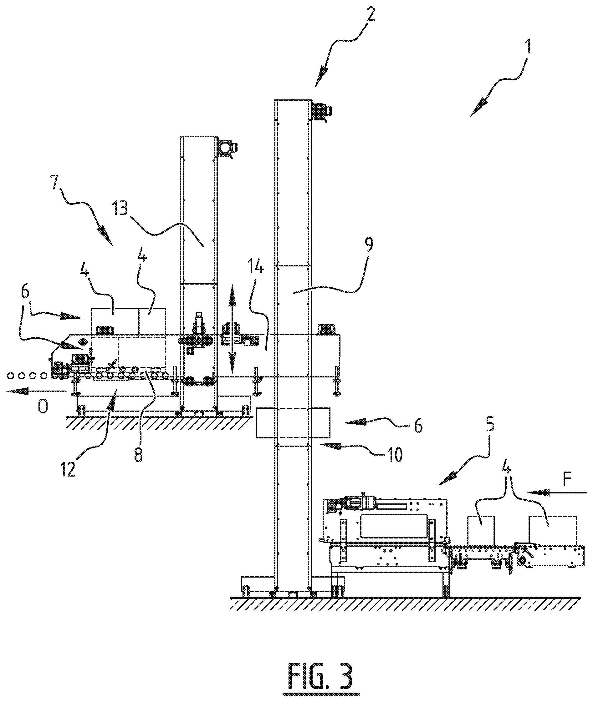 Patent US11814252 Figure 4 – Palletizing system and method of palletizing