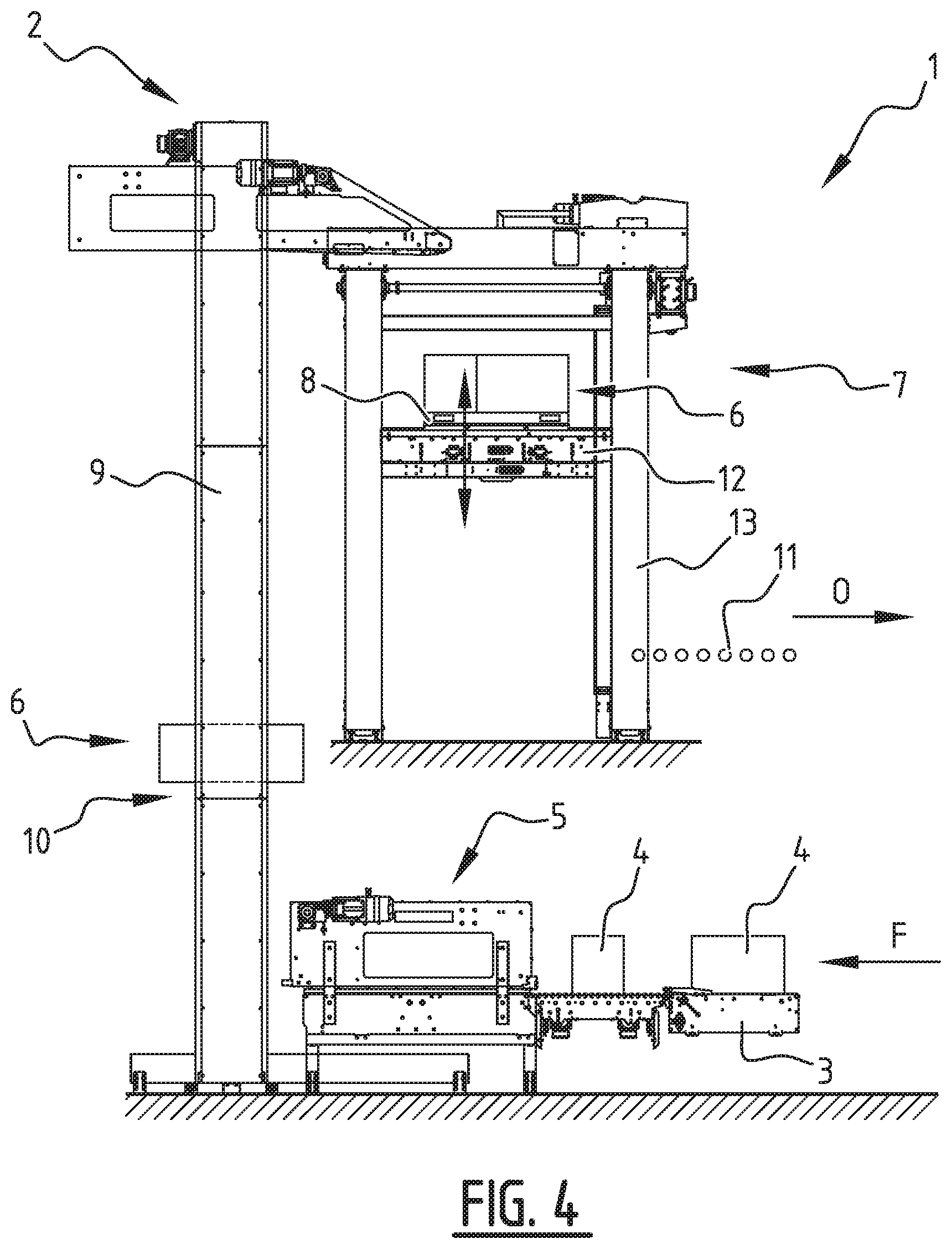 Patent US11814252 Figure 5 – Palletizing system and method of palletizing