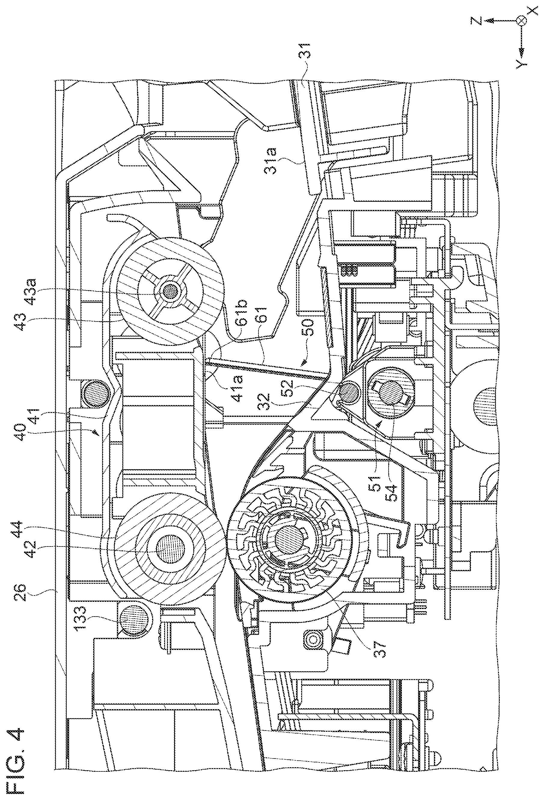 Patent US11814255 Figure 4 – Medium-transporting device and image reading apparatus