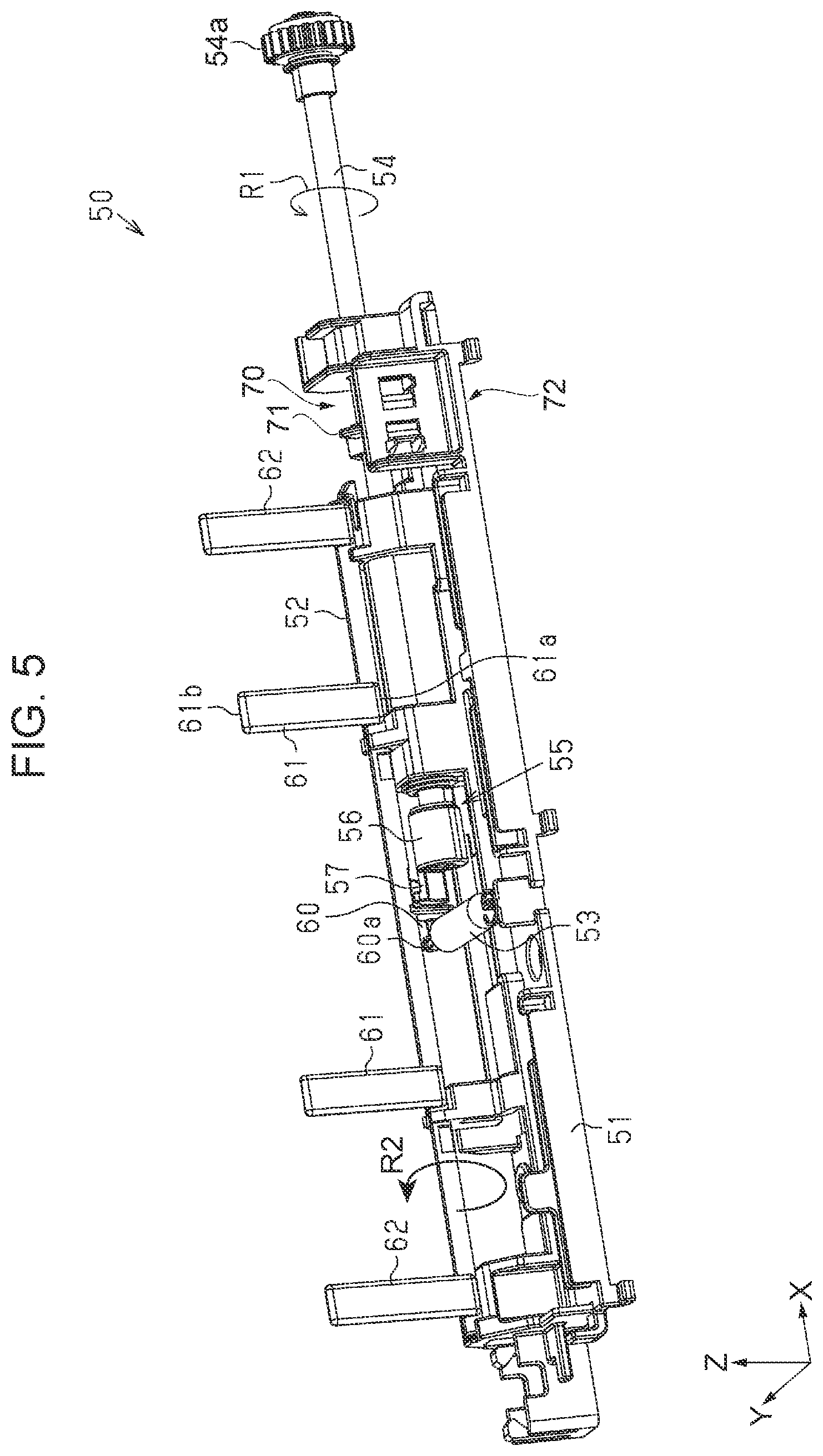 Patent US11814255 Figure 5 – Medium-transporting device and image reading apparatus