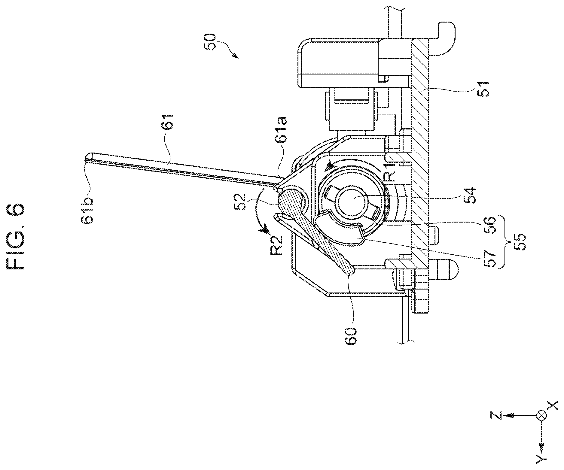 Patent US11814255 Figure 6 – Medium-transporting device and image reading apparatus