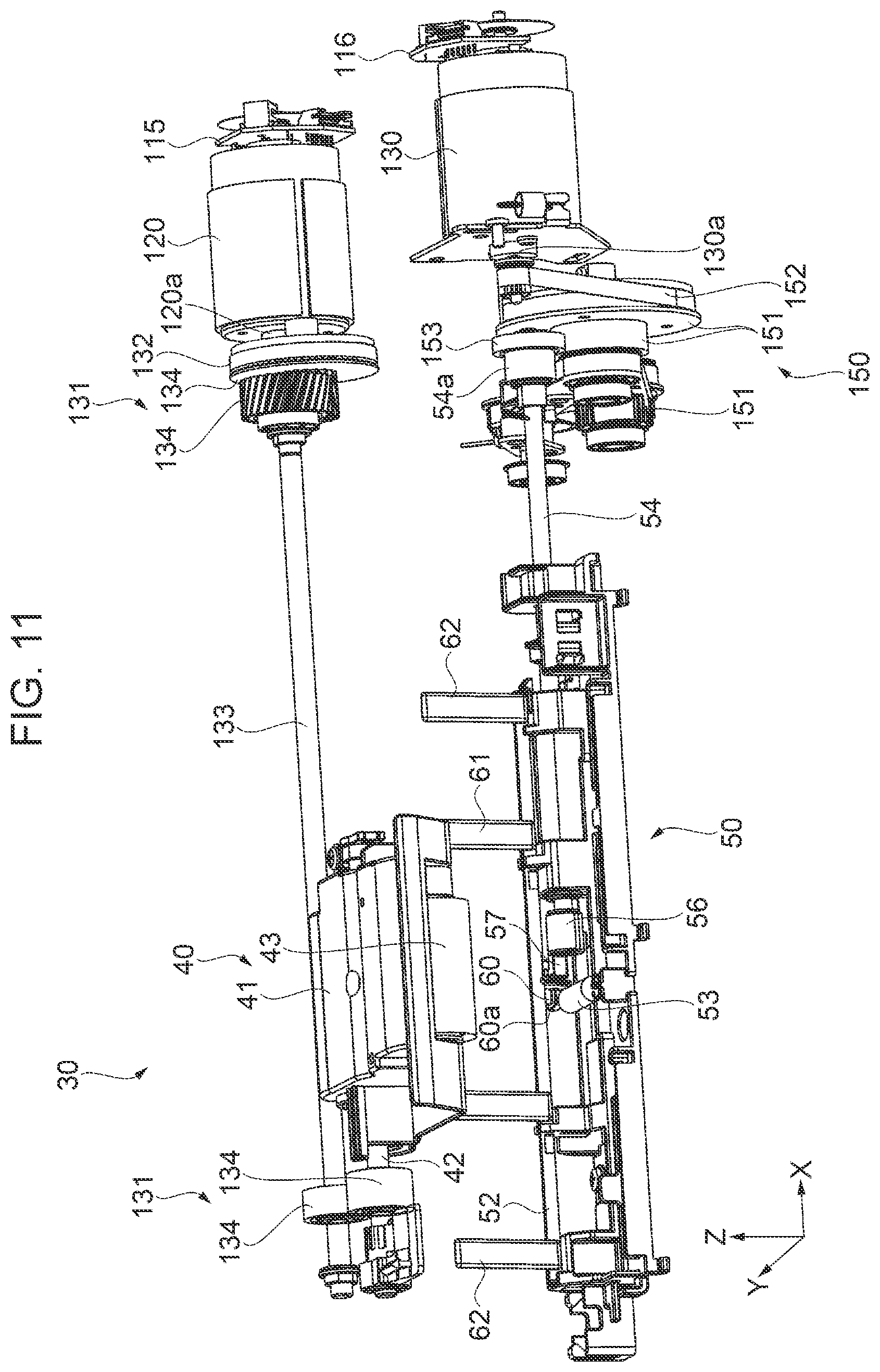 Patent US11814255 Figure 11 – Medium-transporting device and image reading apparatus
