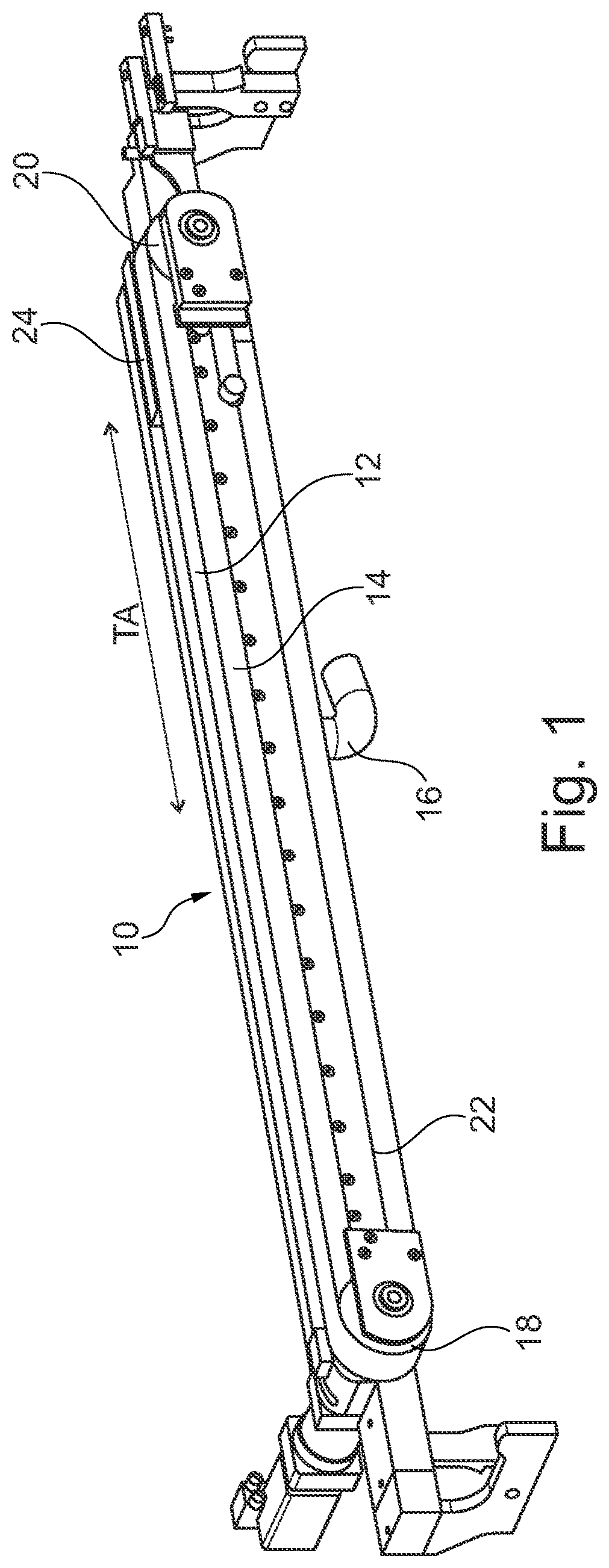 Patent US11814260 Figure 1 – Device for conveying flat pieces