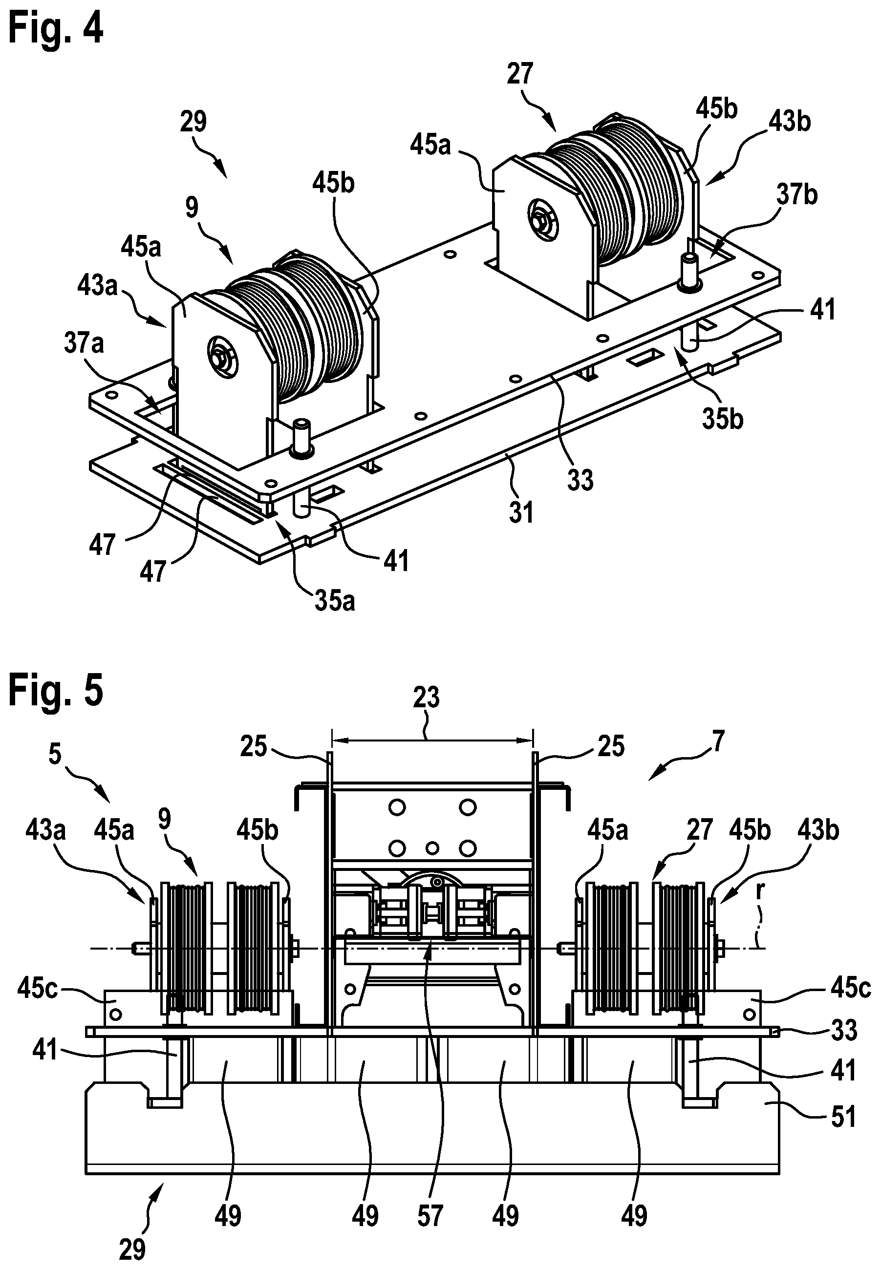 Patent US11814264 Figure 3 – Yoke assembly for suspending an elevator car or a counterweight in a shaft of an elevator
