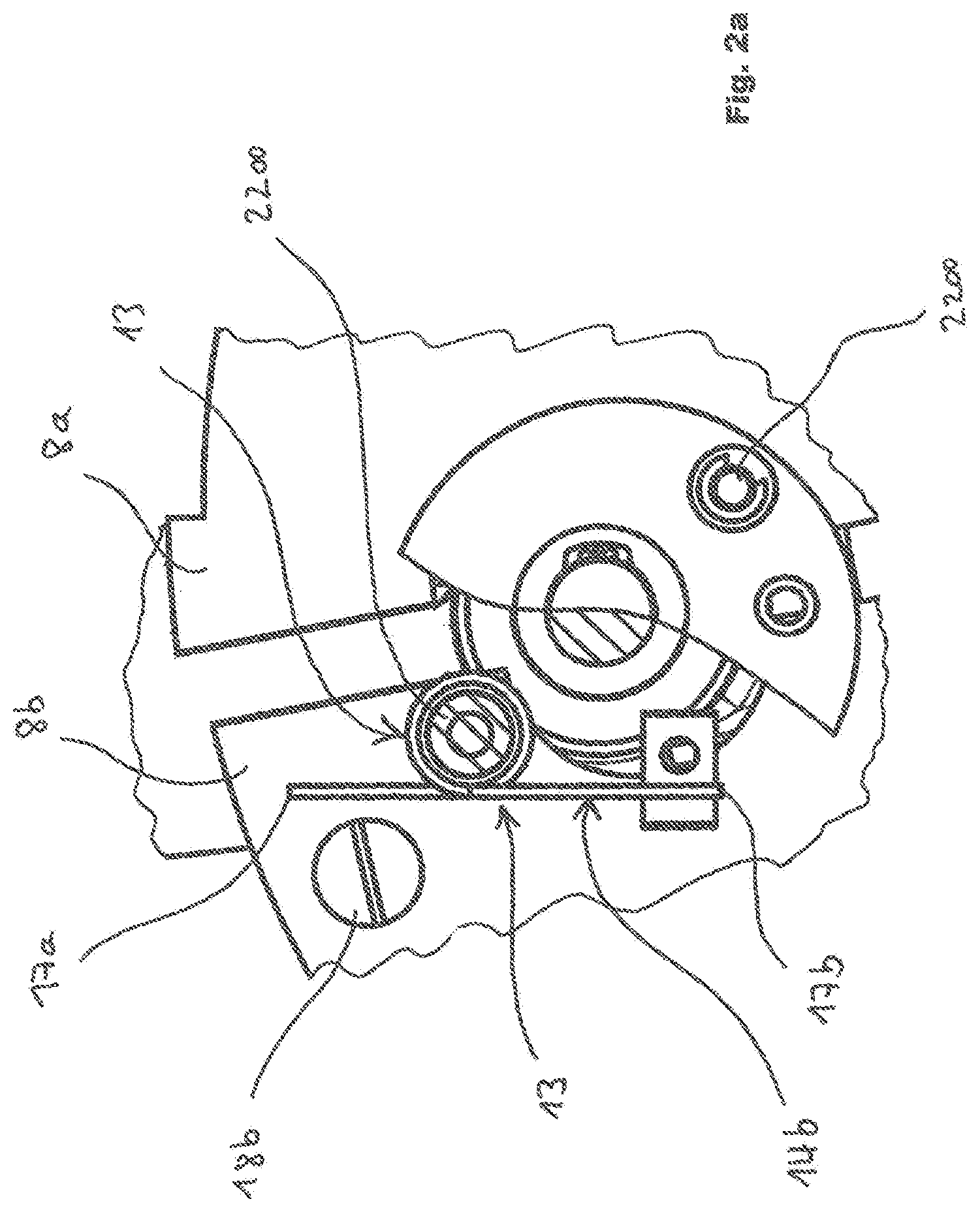 Patent US11814265 Figure 3 – Speed limiter for a lifting gear having brake actuated by centrifugal force