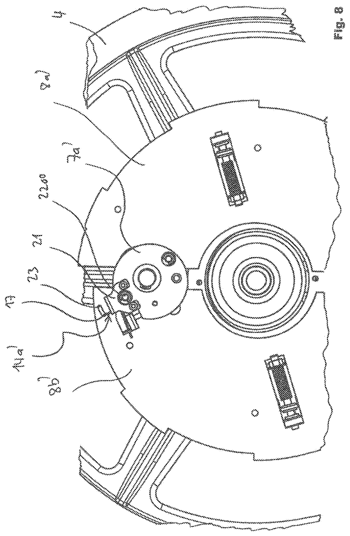 Patent US11814265 Figure 9 – Speed limiter for a lifting gear having brake actuated by centrifugal force