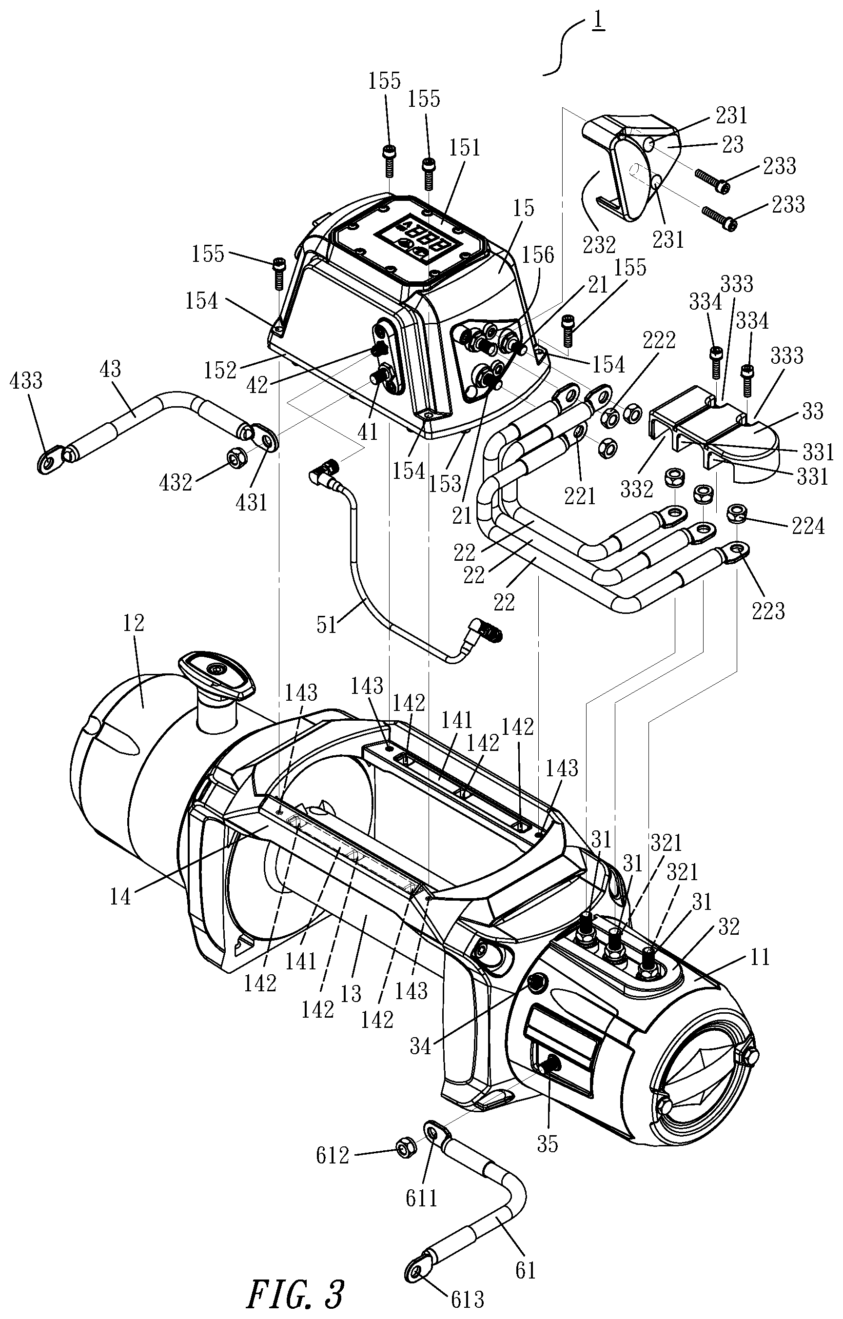 Patent US11814270 Figure 3 – Power winch with changeable connection position