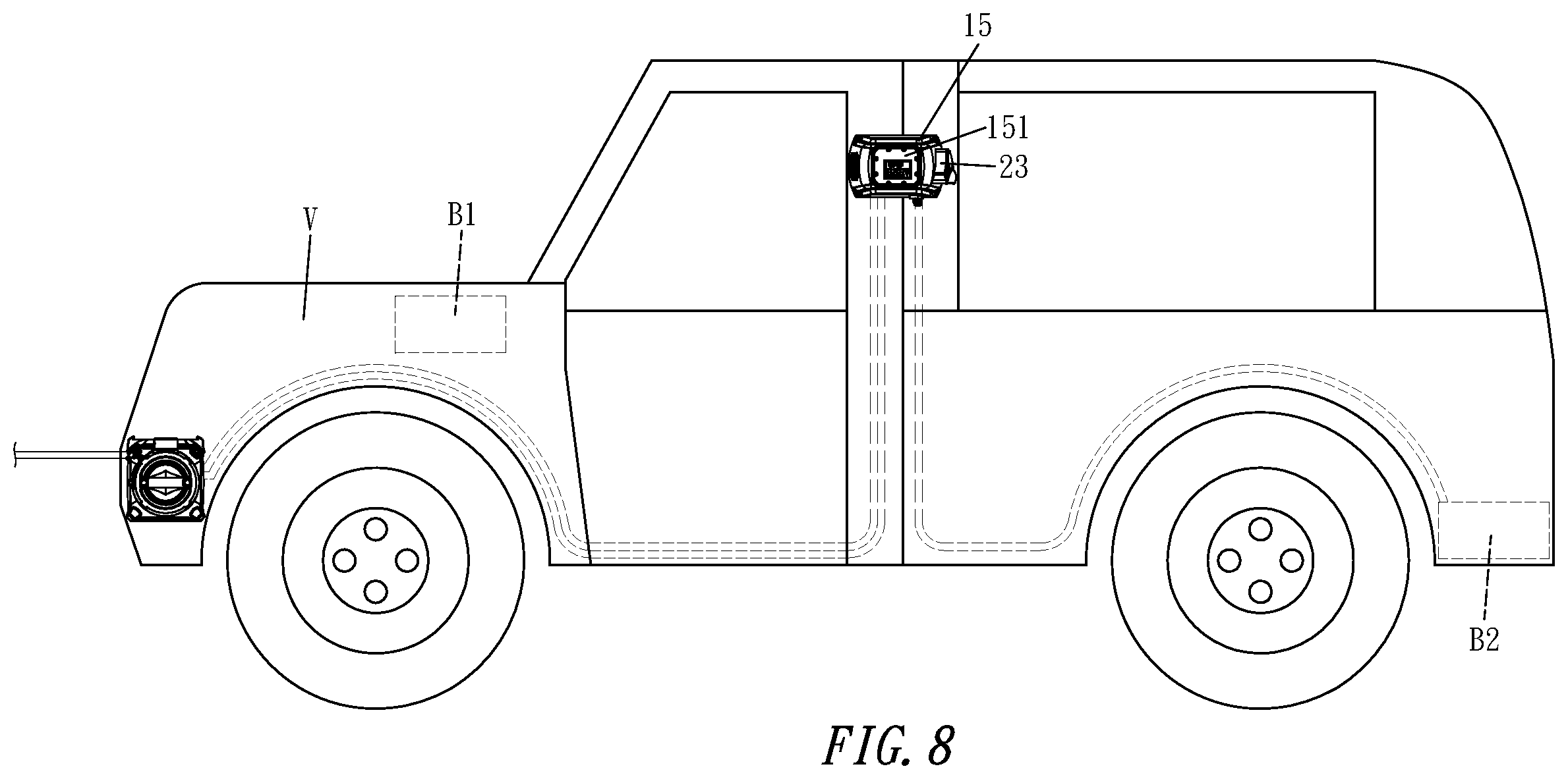 Patent US11814270 Figure 8 – Power winch with changeable connection position