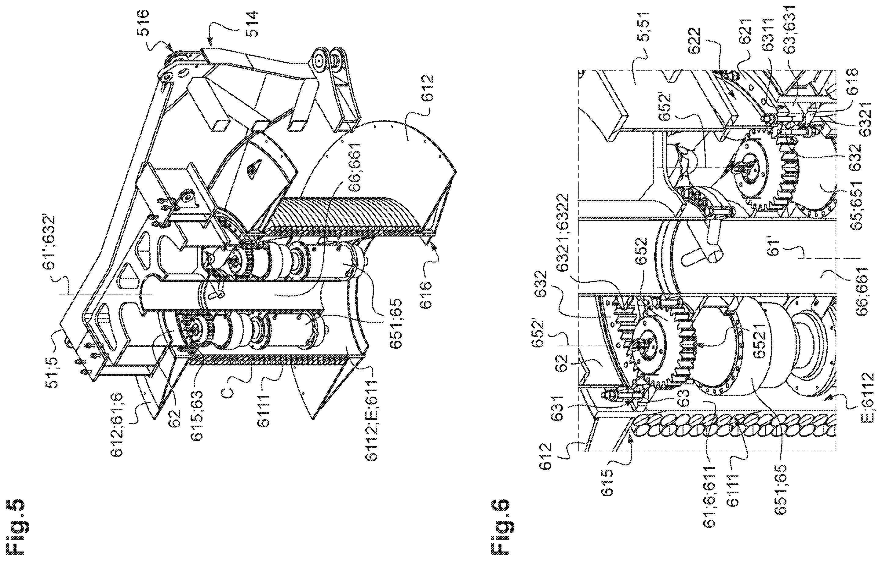 Patent US11814271 Figure 3 – System for the storage and traction of a cable, in particular a synthetic cable fitted to an offshore crane