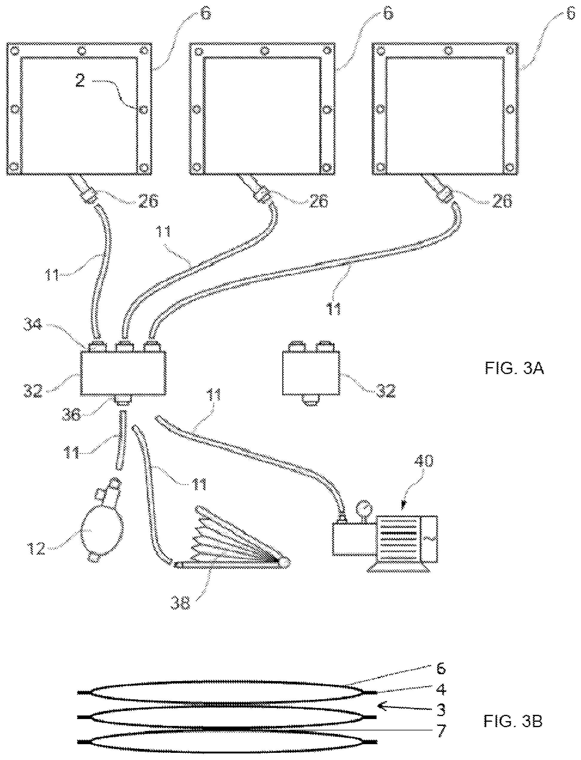 Patent US11814273 Figure 3 – Device for positioning an object relatively to a support by an inflatable air cushion member in combination with a support block