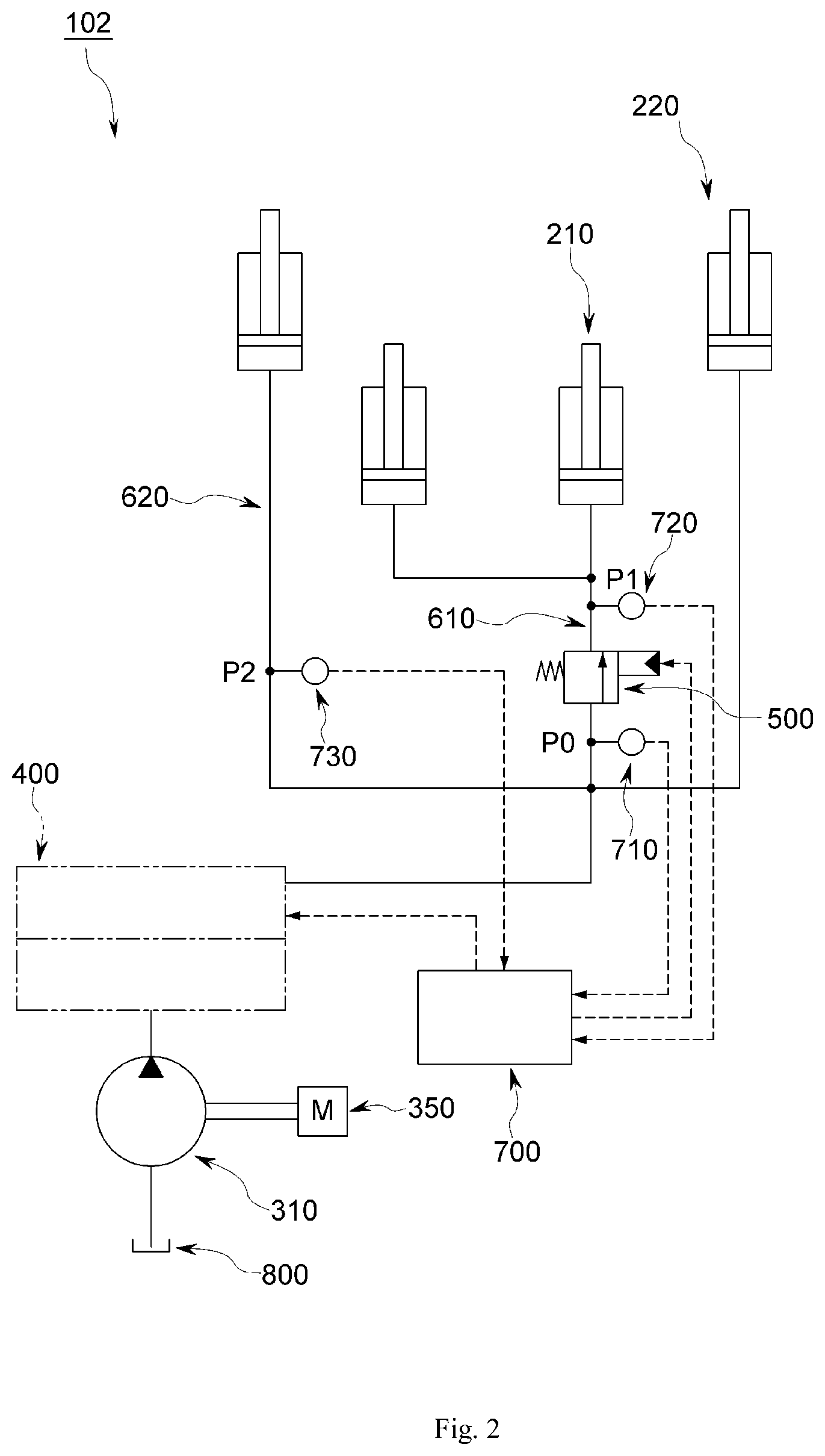 Patent US11814275 Figure 2 – Forklift truck