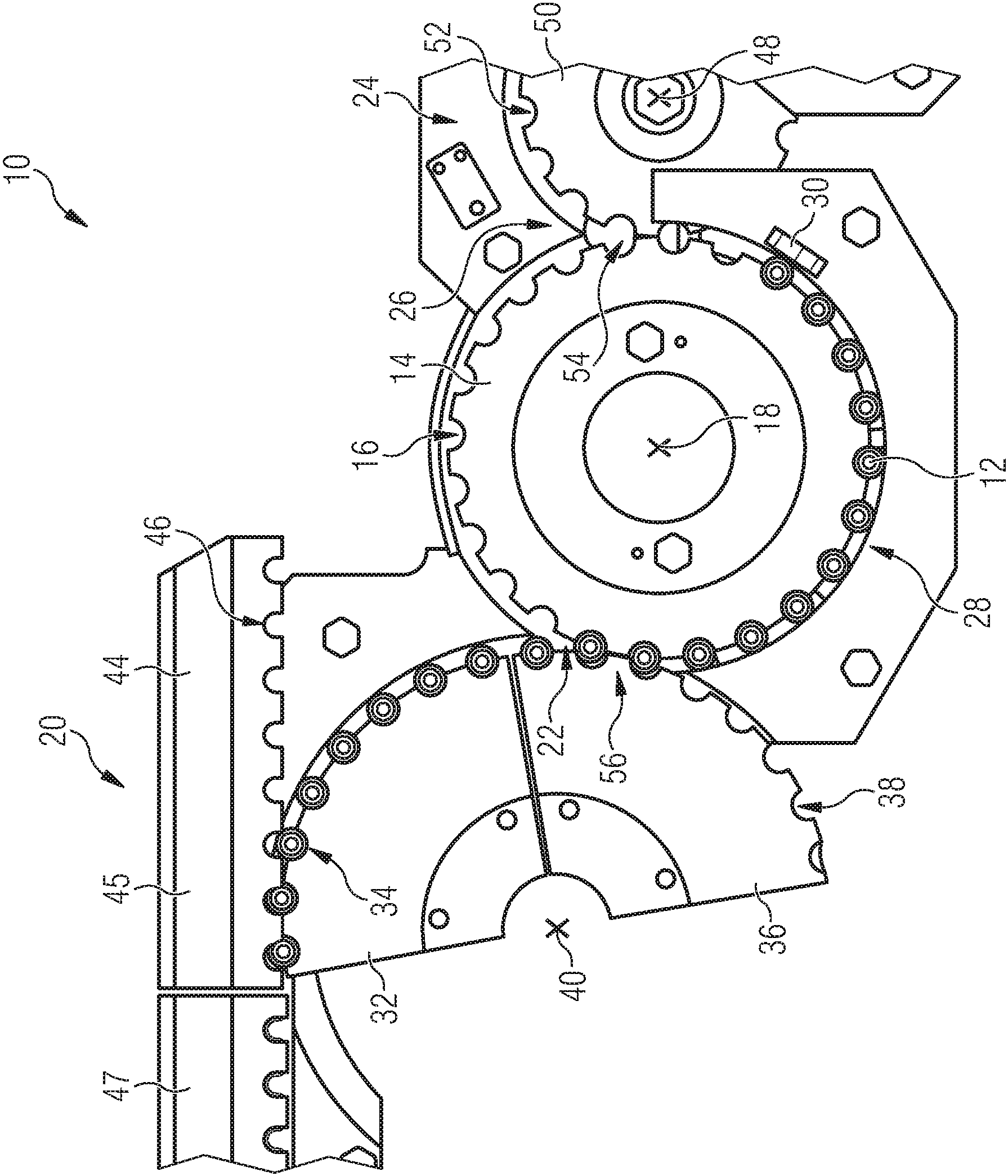 Patent US11814276 Figure 1 – Apparatus and method for closing containers with closures