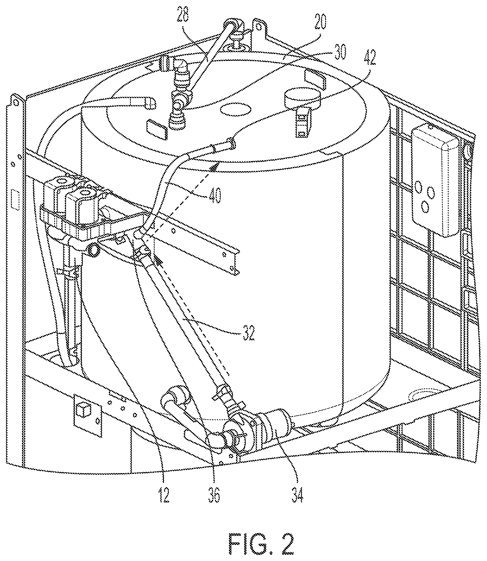 Patent US11814279 Figure 2 – Water dispensing line recirculation