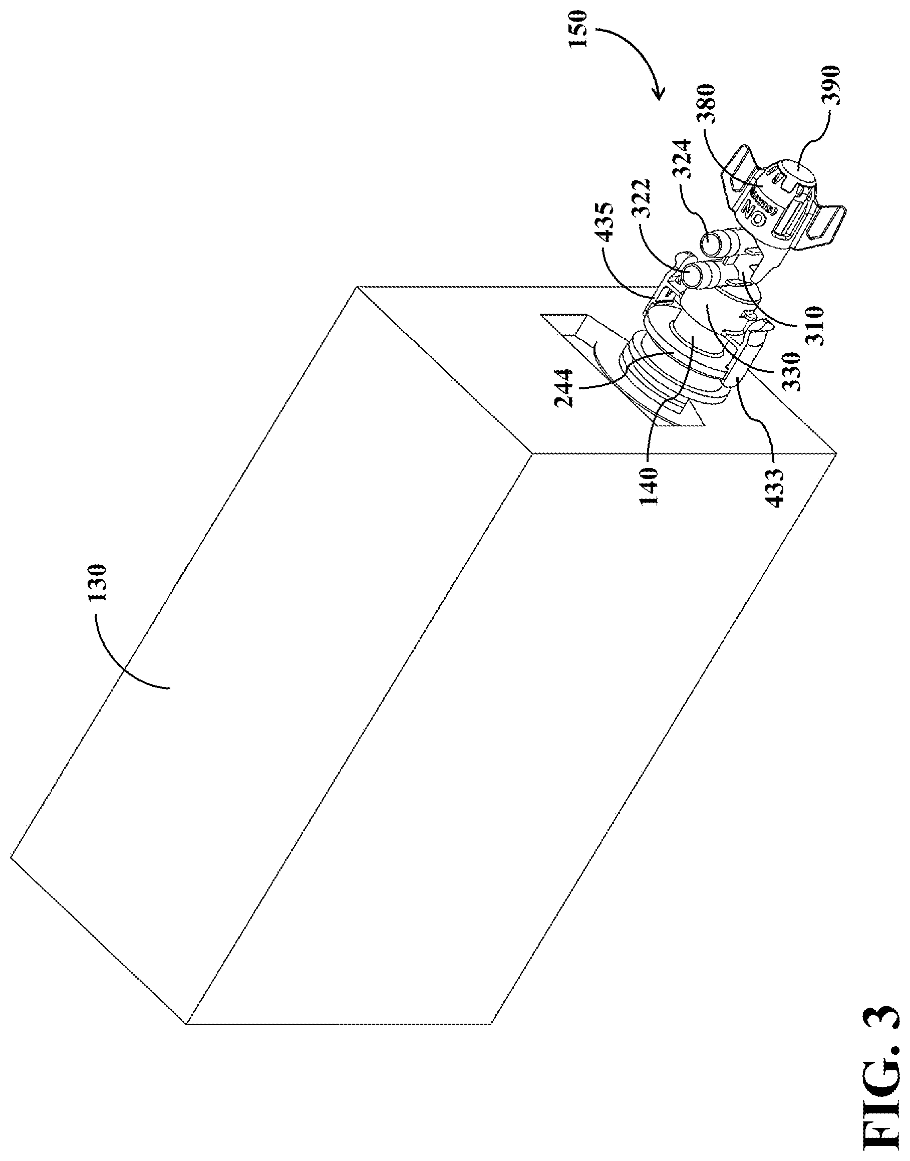 Patent US11814280 Figure 3 – Dual-mode fluid connector capable of being switched between different operating modes