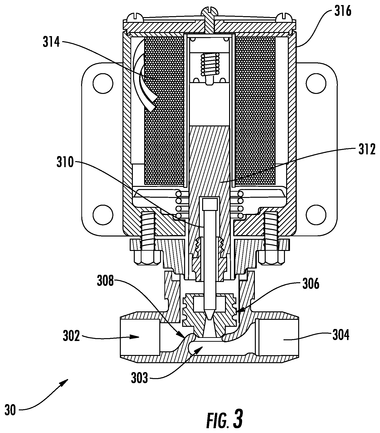 Patent US11814282 Figure 3 – Fuel dispenser with fraud resistant flow control valve